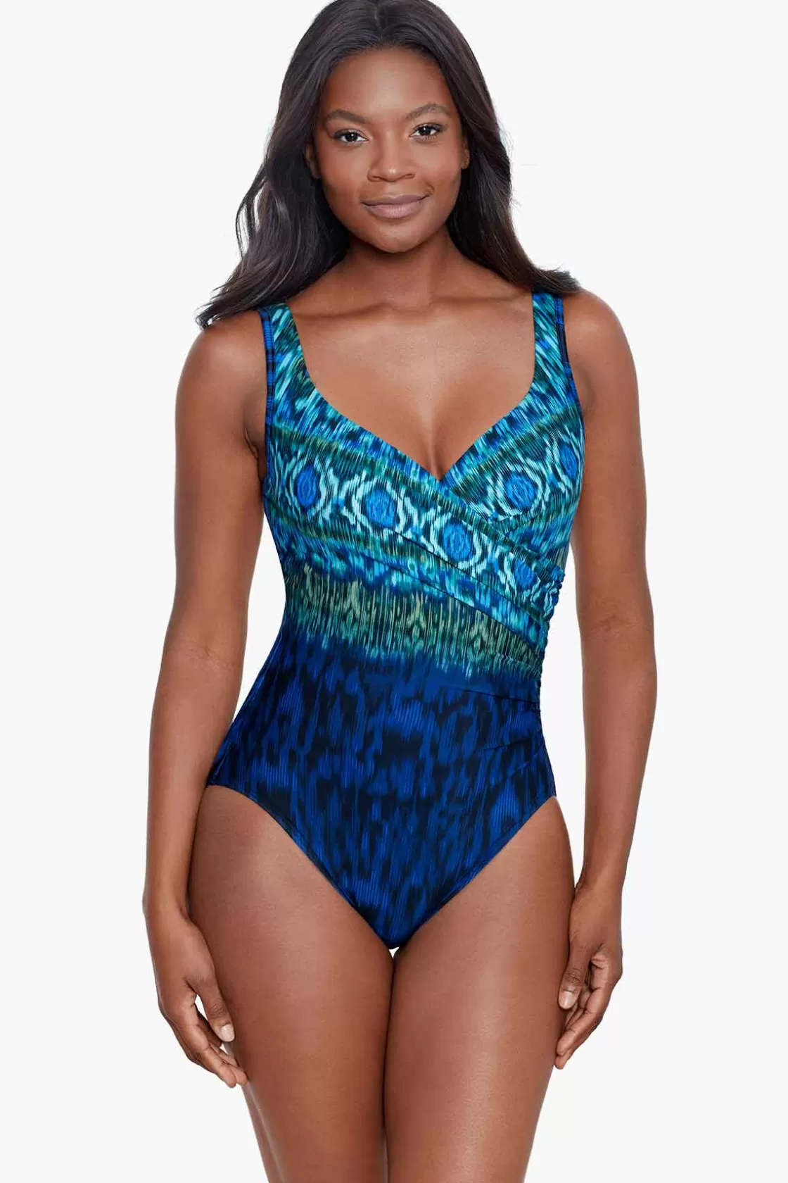 Miraclesuit One Piece^Alhambra It's A Wrap One Piece Swimsuit Blue/Multi