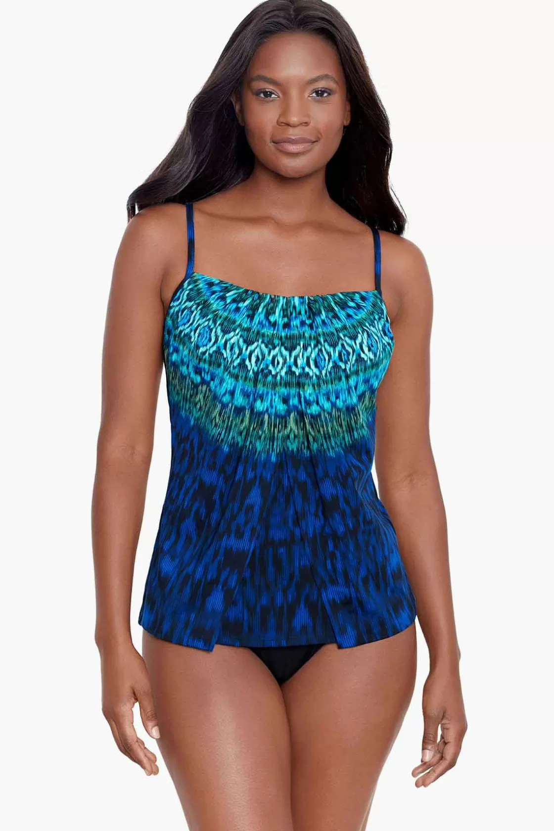 Miraclesuit Swim Dress | One Piece^Alhambra Jubilee Tankini Top Blue/Multi