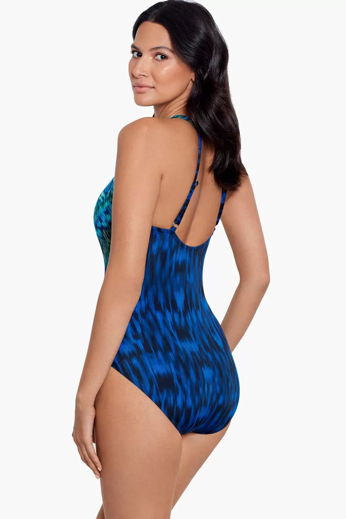 Miraclesuit One Piece^Alhambra Wrapsody One Piece Swimsuit Blue/Multi