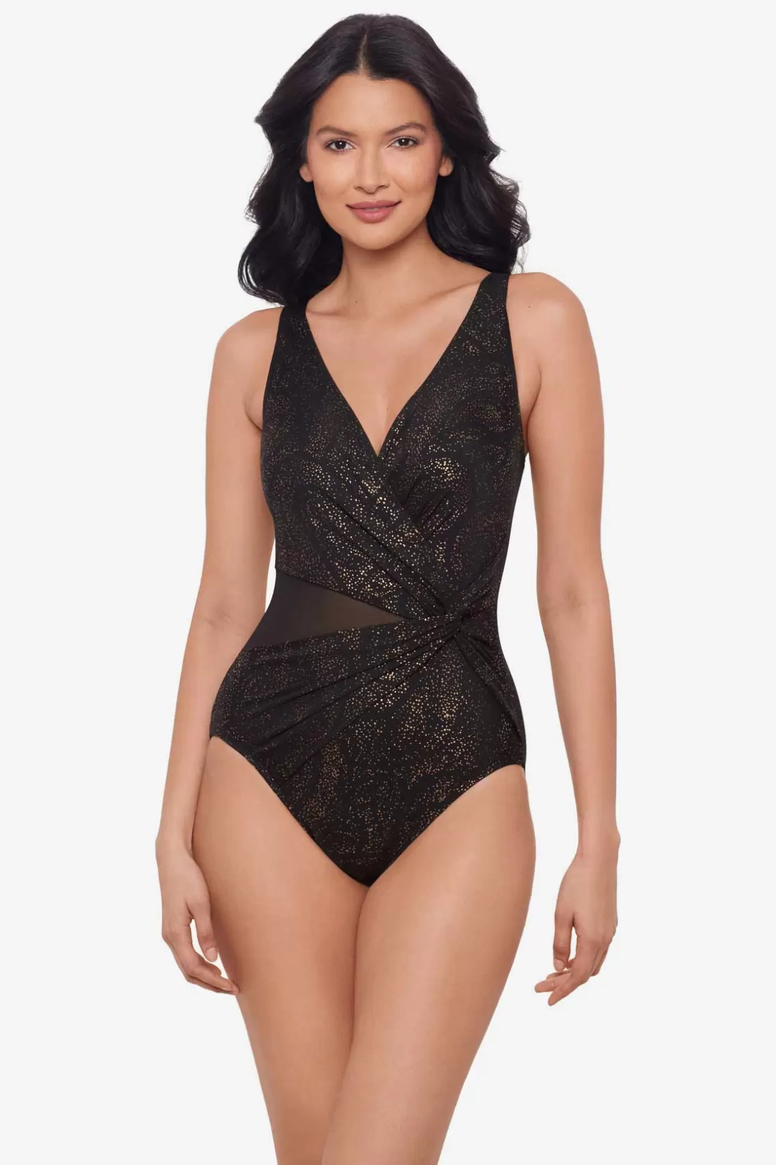 Miraclesuit Bandeau | Tankini Tops^Brillante Circe One Piece Swimsuit Black