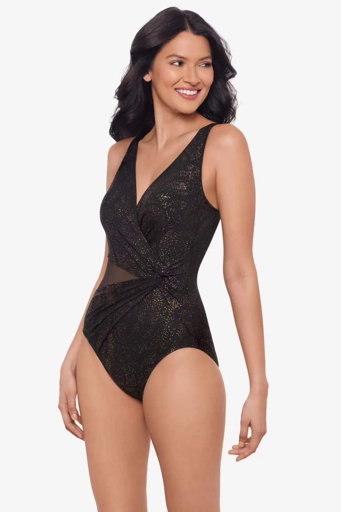 Miraclesuit Bandeau | Tankini Tops^Brillante Circe One Piece Swimsuit Black