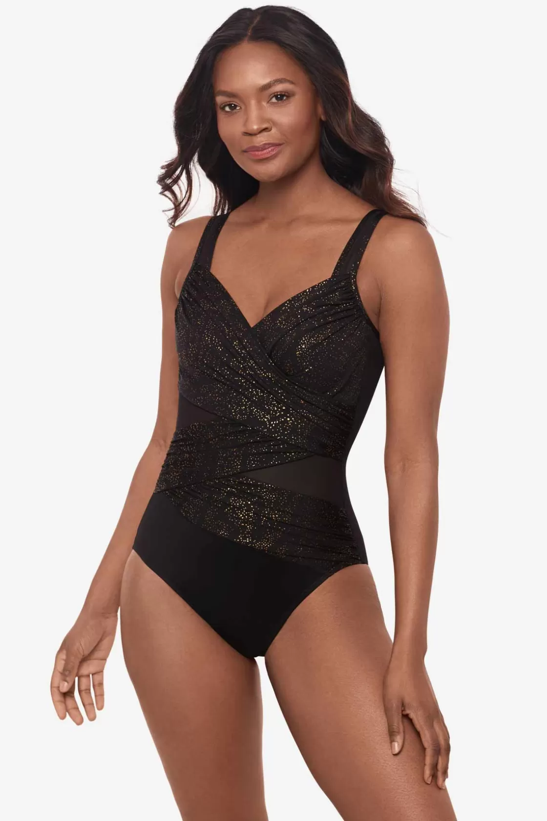 Miraclesuit One Piece^Brillante Madero One Piece Swimsuit Black