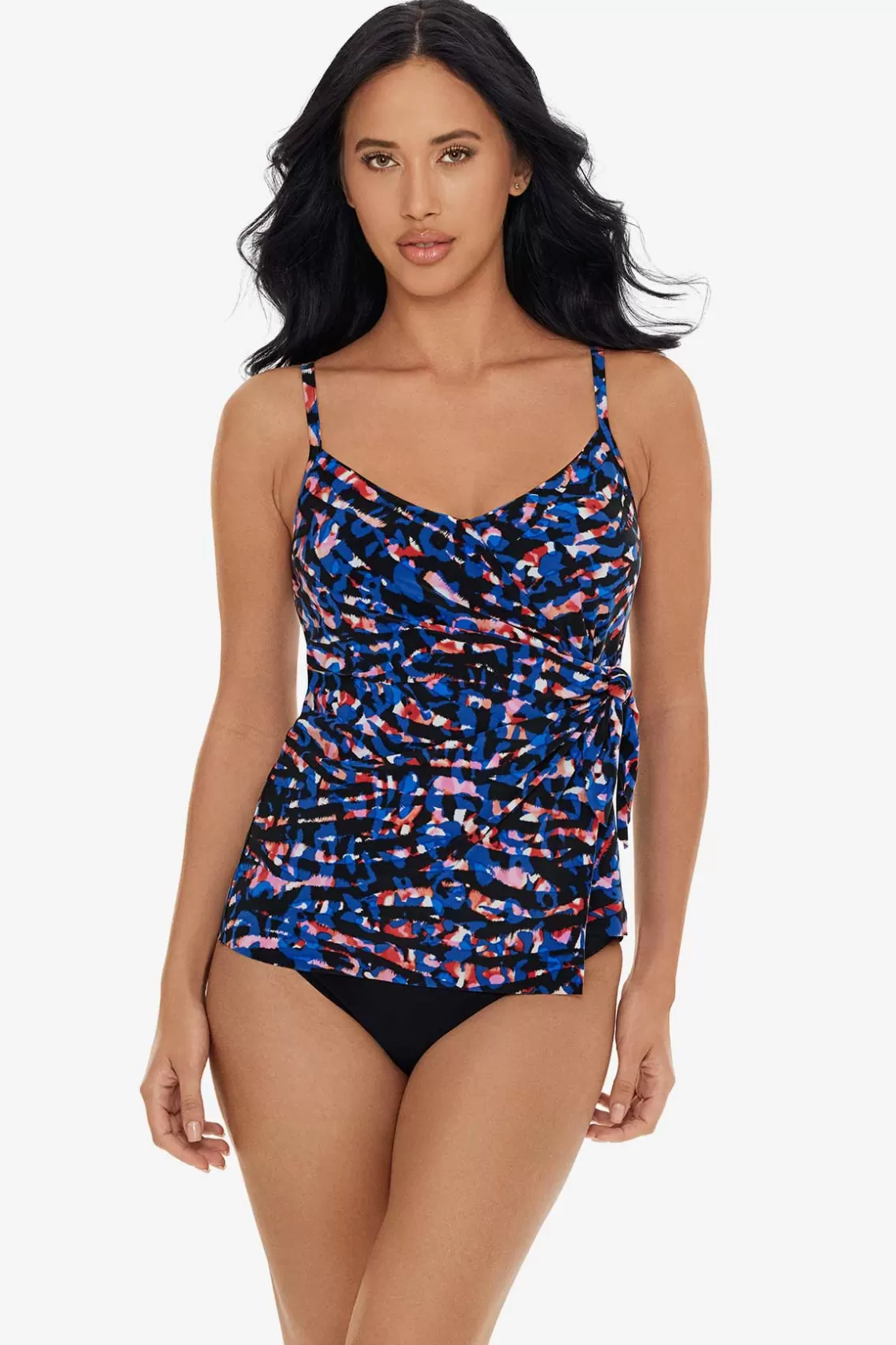 Miraclesuit Tankini Tops^Burano Carma Tankini Top Black/Multi