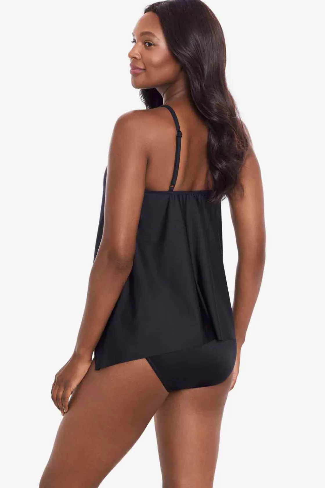 Miraclesuit Swim Dress | One Piece^Cappadocia Peephole Tankini Top Black/Multi