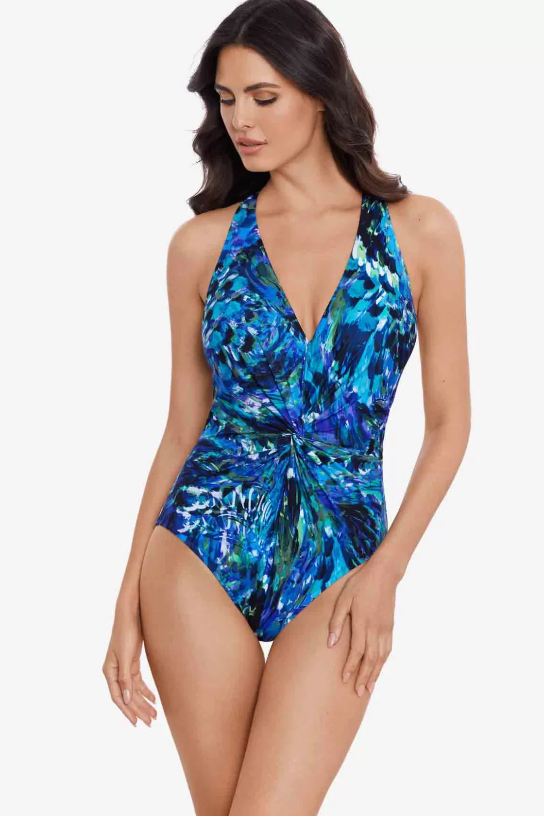 Miraclesuit One Piece^Chanticleer Drew One Piece Swimsuit Black/Multi