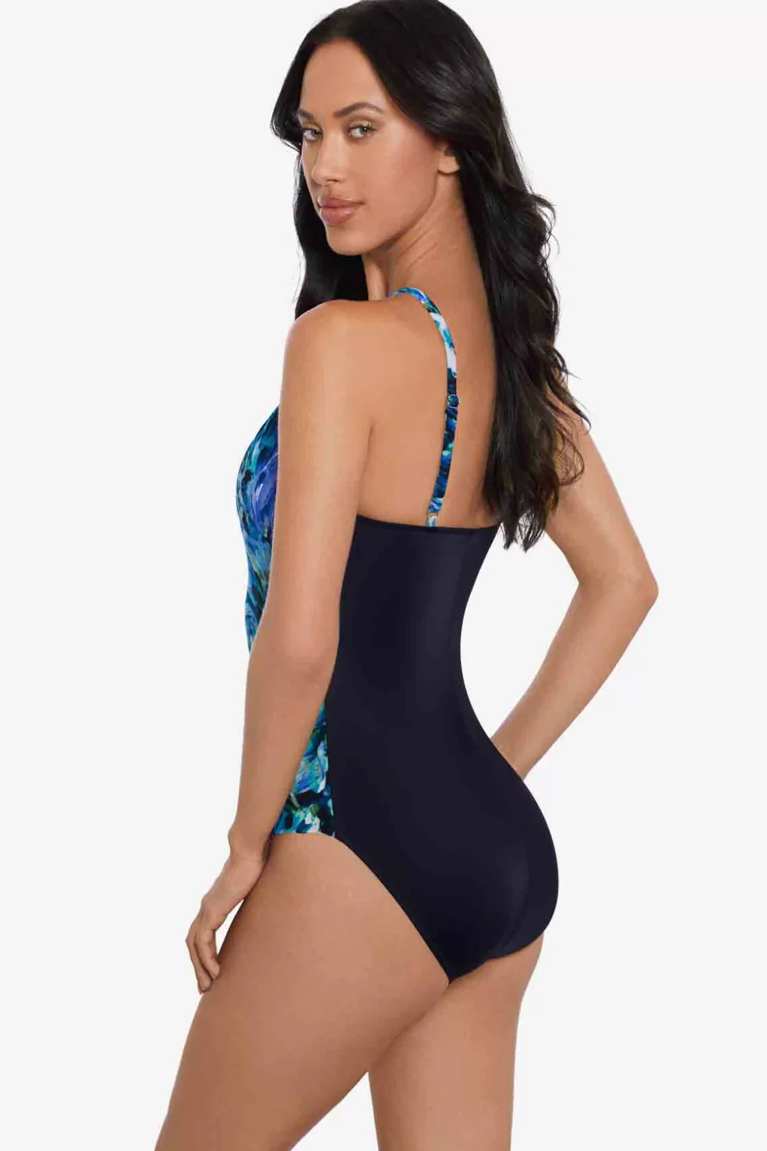 Miraclesuit One Piece^Chanticleer Jill One Piece Swimsuit Black/Multi