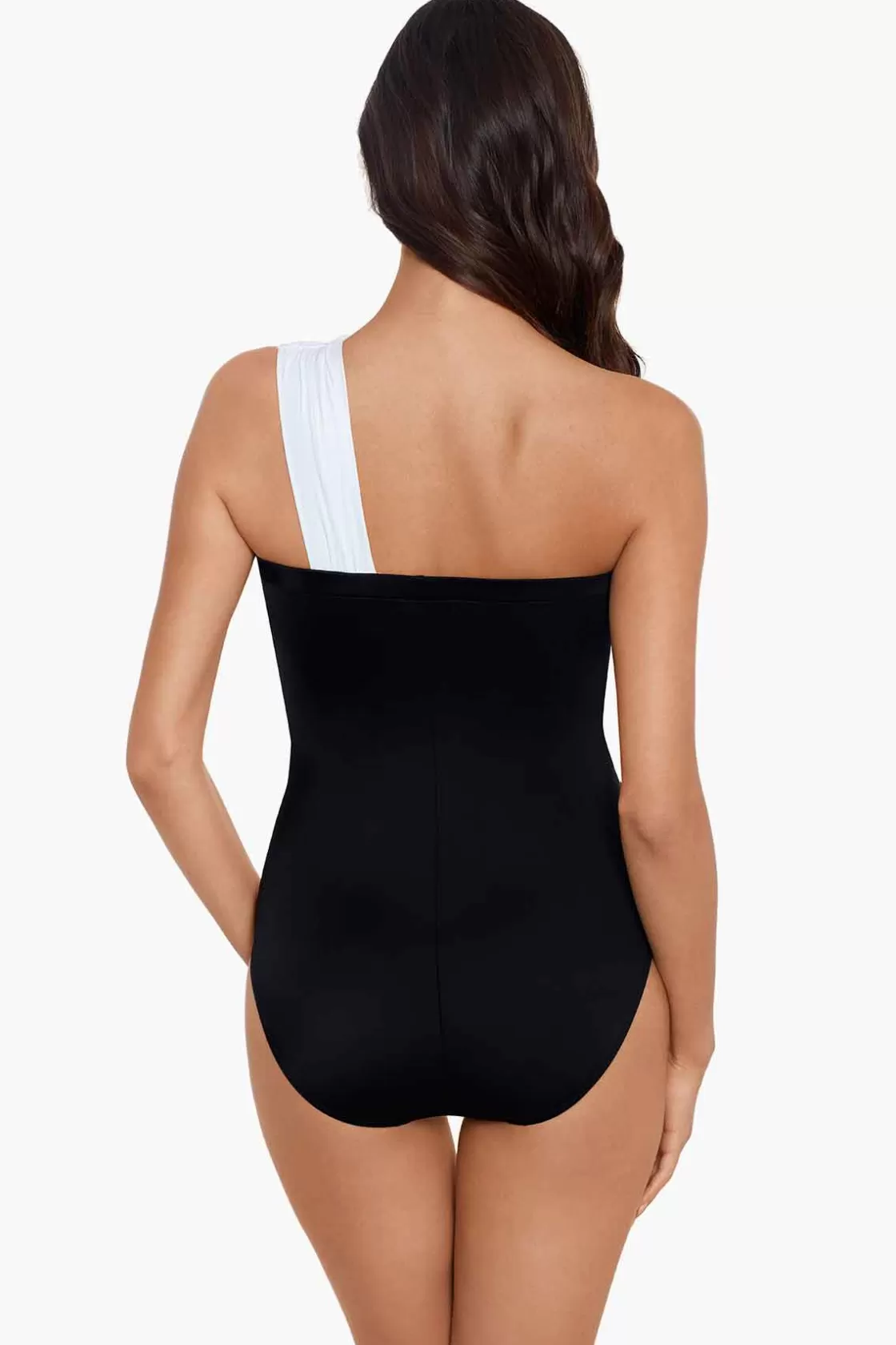 Miraclesuit Tankini Tops^Colorblock Goddess One Piece Swimsuit Navy