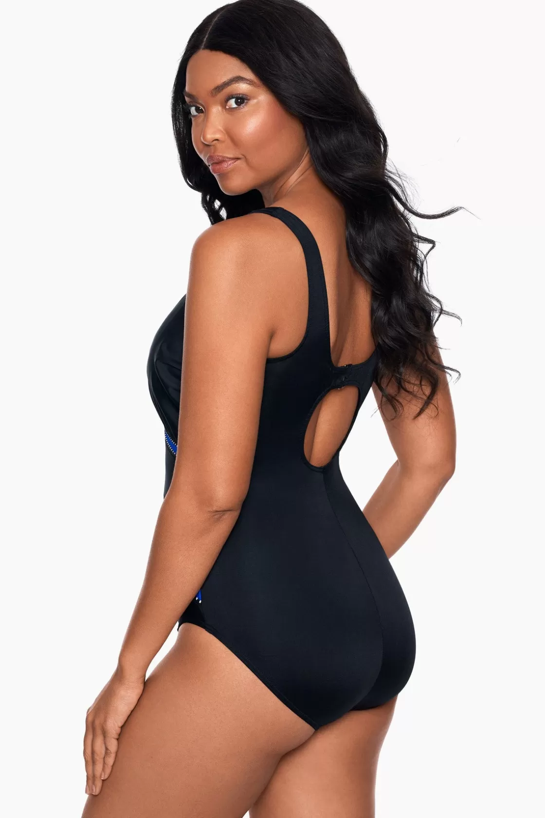 Miraclesuit One Piece^Colorblock Helix One Piece Swimsuit DD-Cup Azul
