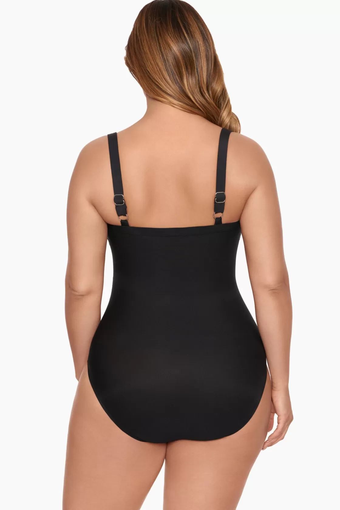 Miraclesuit One Piece^Colorblock Kara One Piece Swimsuit DD-Cup Black/White