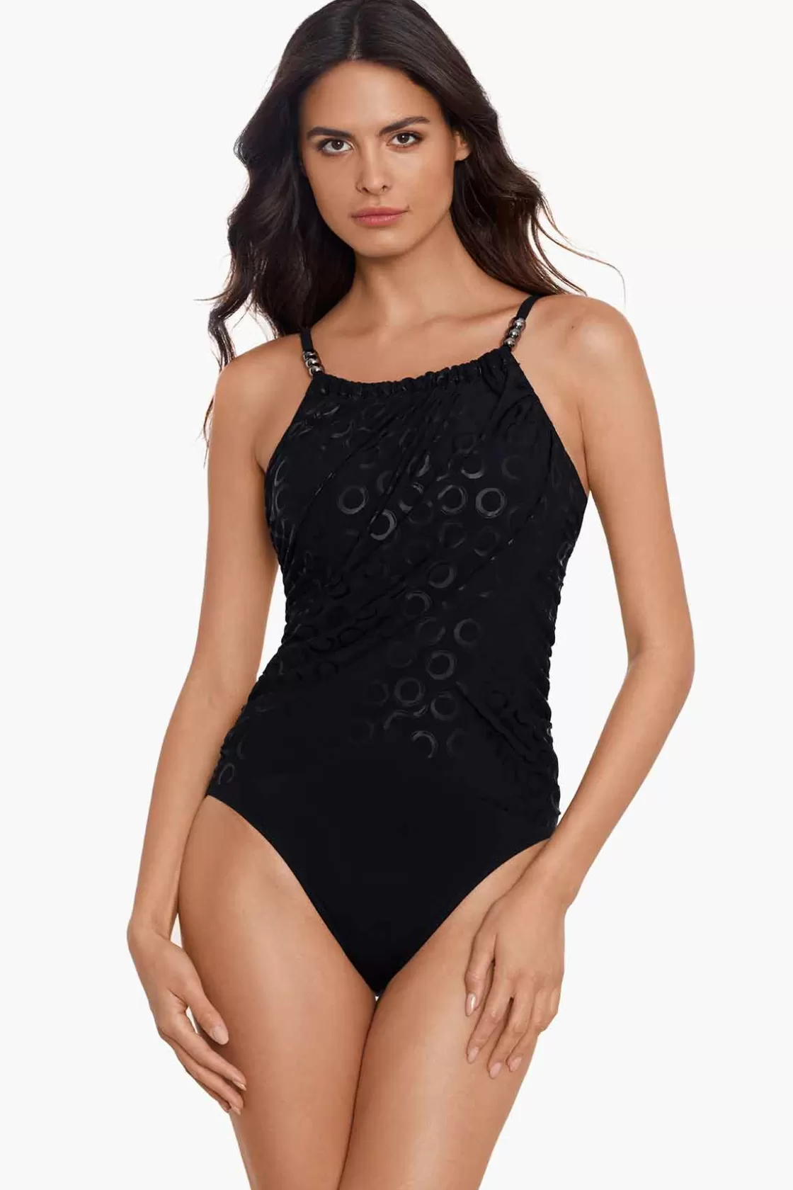 Miraclesuit One Piece^Cosmos Lisa One Piece Swimsuit Black/Multi