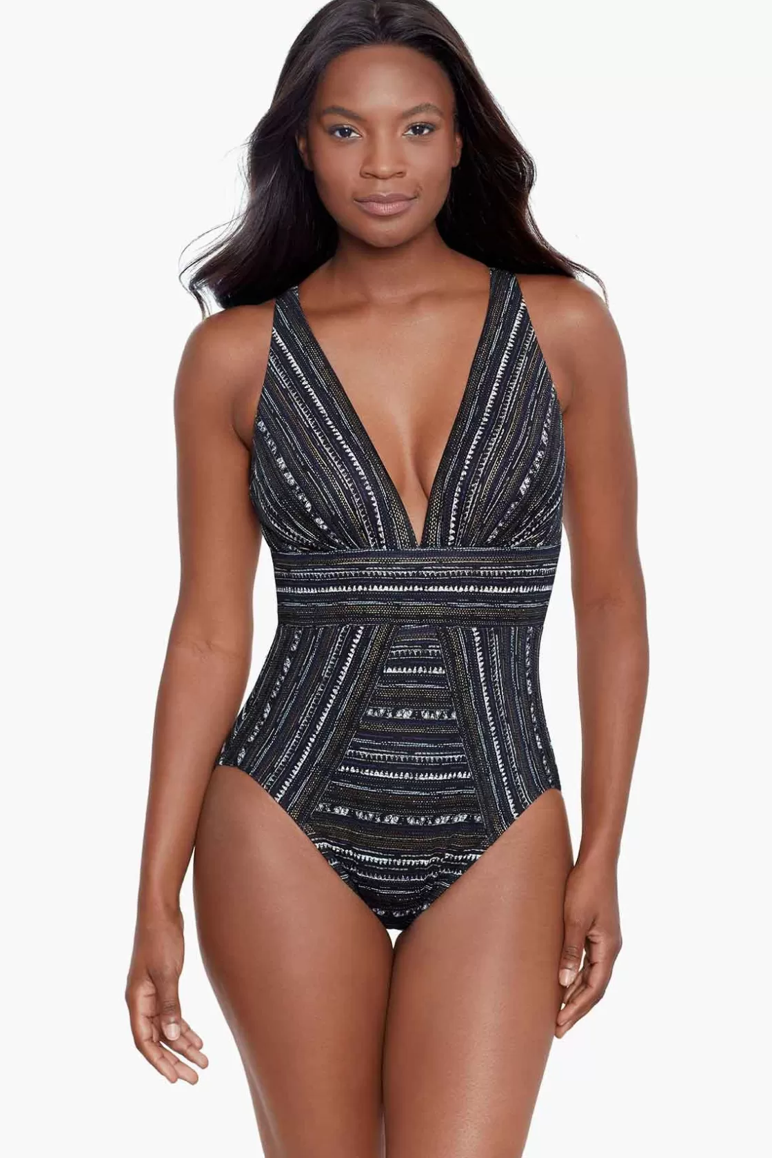 Miraclesuit One Piece^Cypher Odyssey One Piece Swimsuit Black/Multi