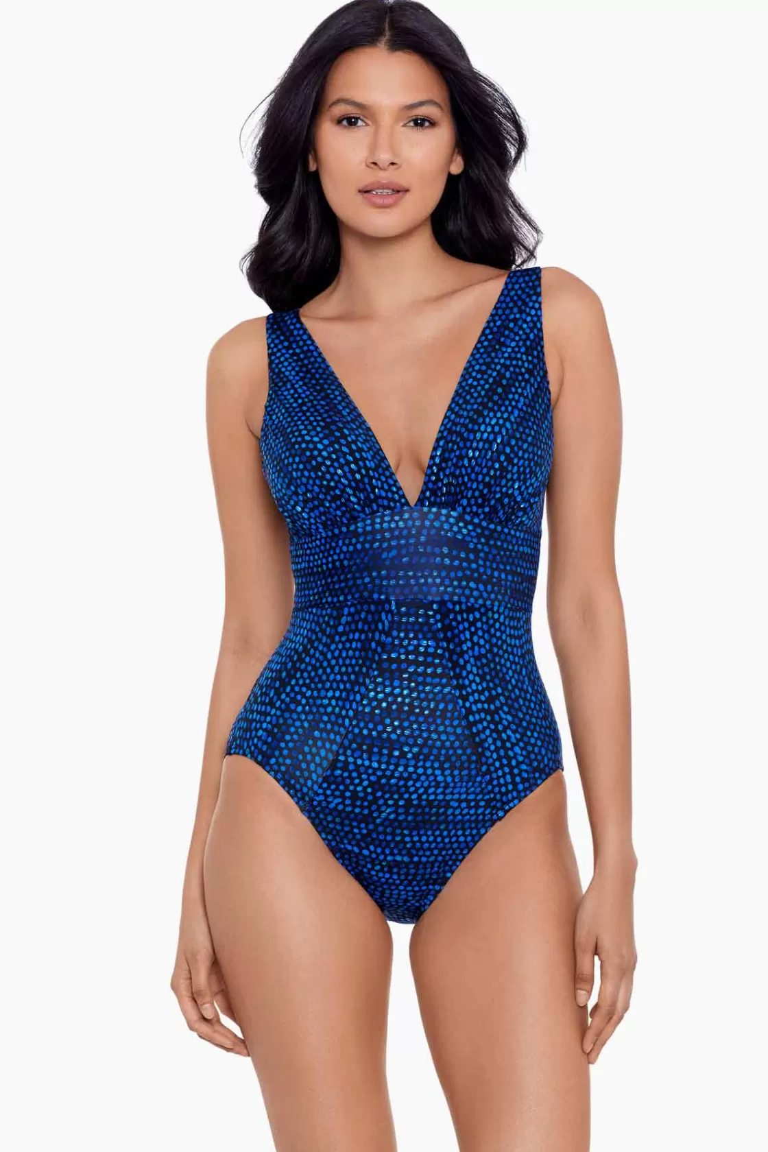 Miraclesuit One Piece^Dot Com Odyssey One Piece Swimsuit Blue/Multi