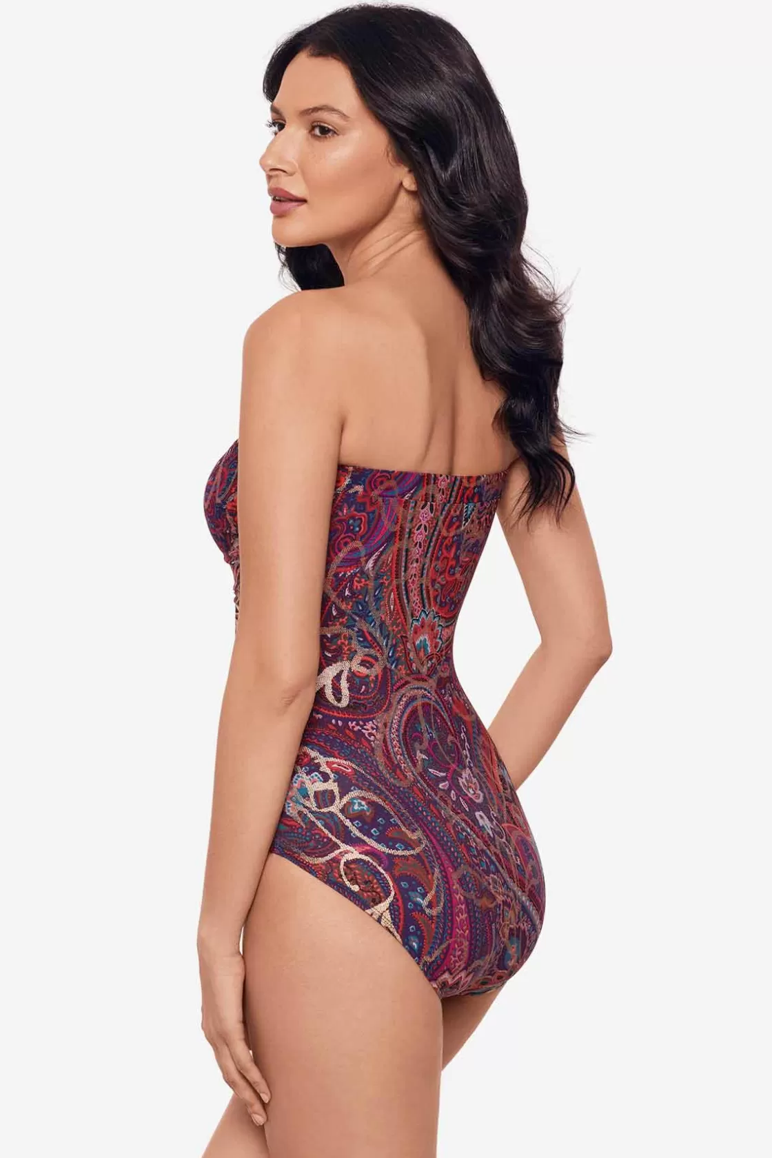 Miraclesuit Tankini Tops | Dd+ Cup^Dynasty Avanti Bandeau One Piece Swimsuit Multi