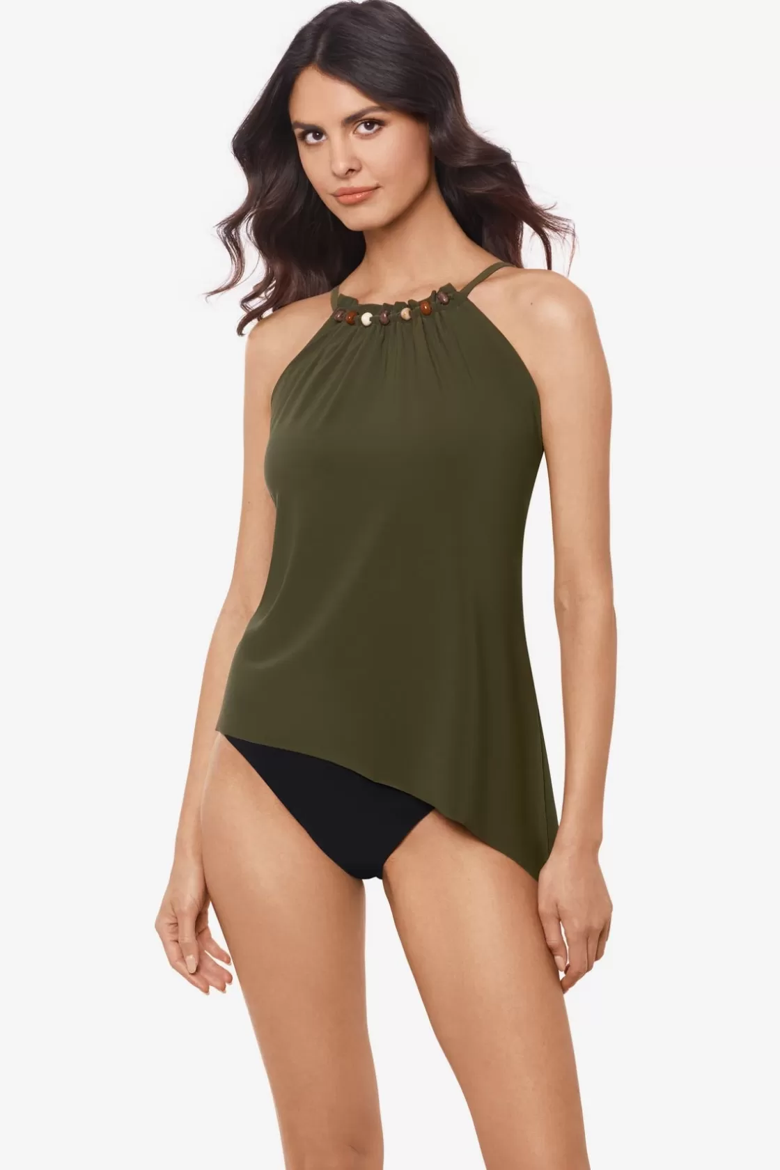 Miraclesuit One Piece | Plus^Moonstone Regina Tankini Top Bamboo