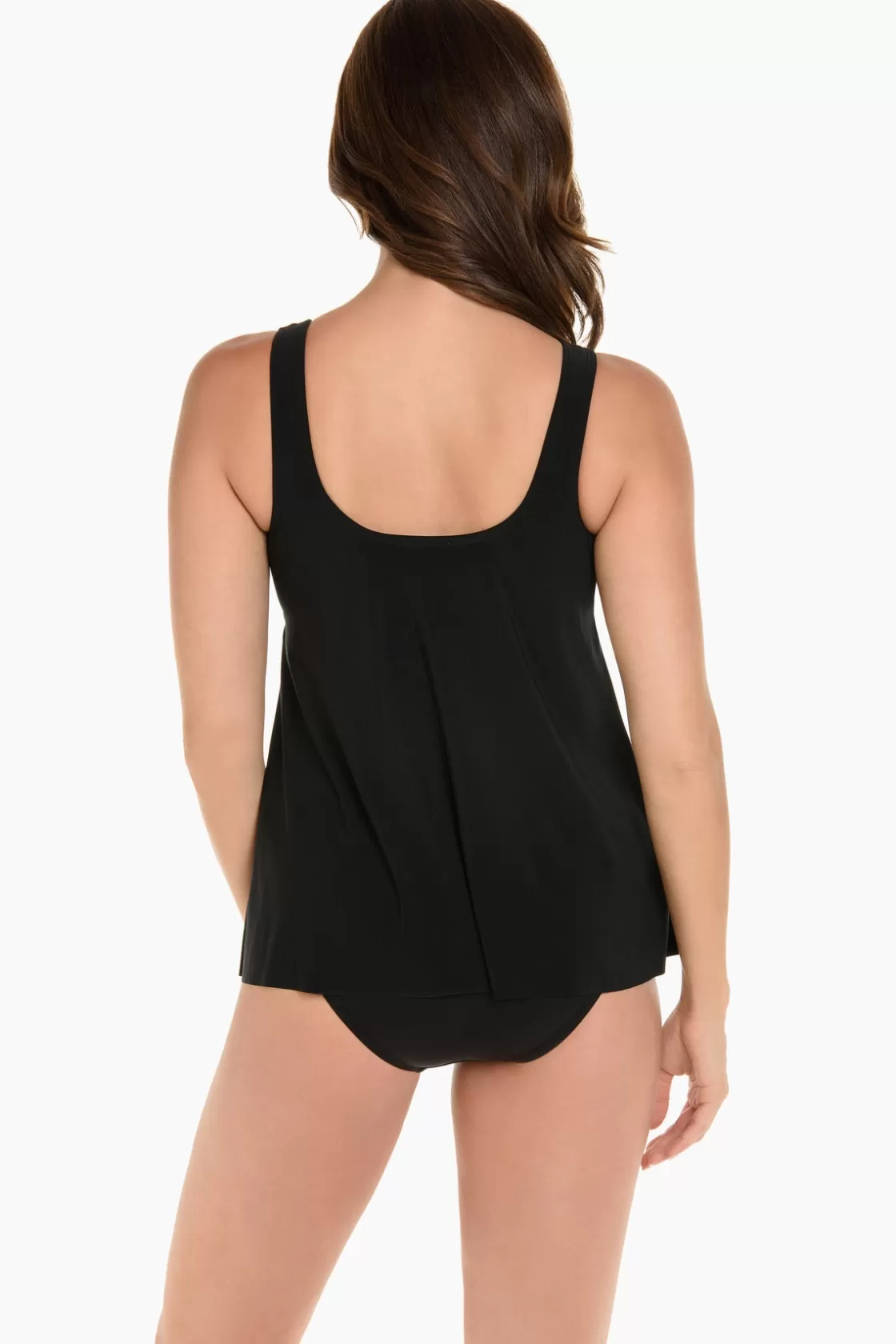 Miraclesuit Swim Bottoms^Network Mariella Tankini Top Black