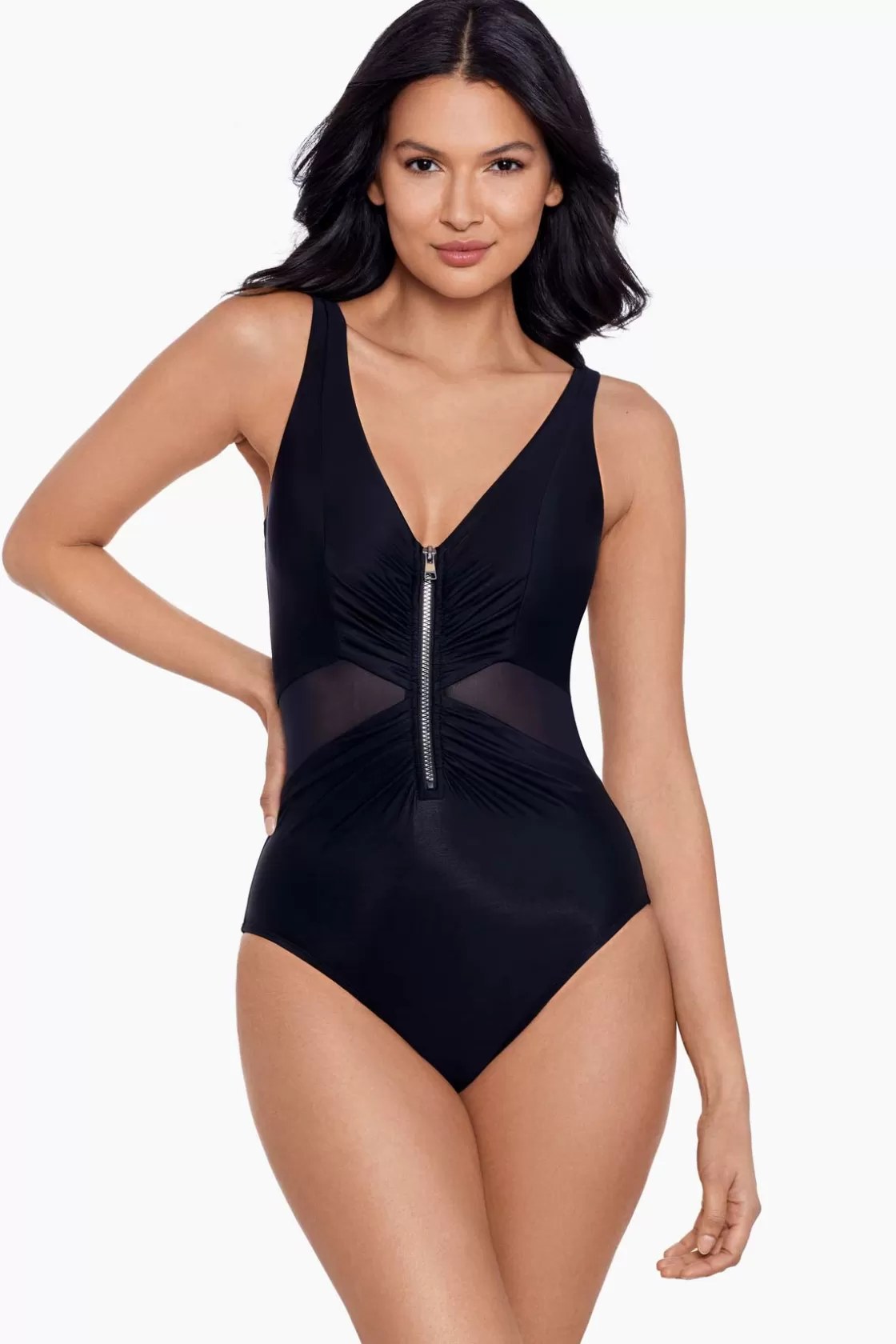 Miraclesuit Cover Ups^Network News Vive One Piece Swimsuit Black