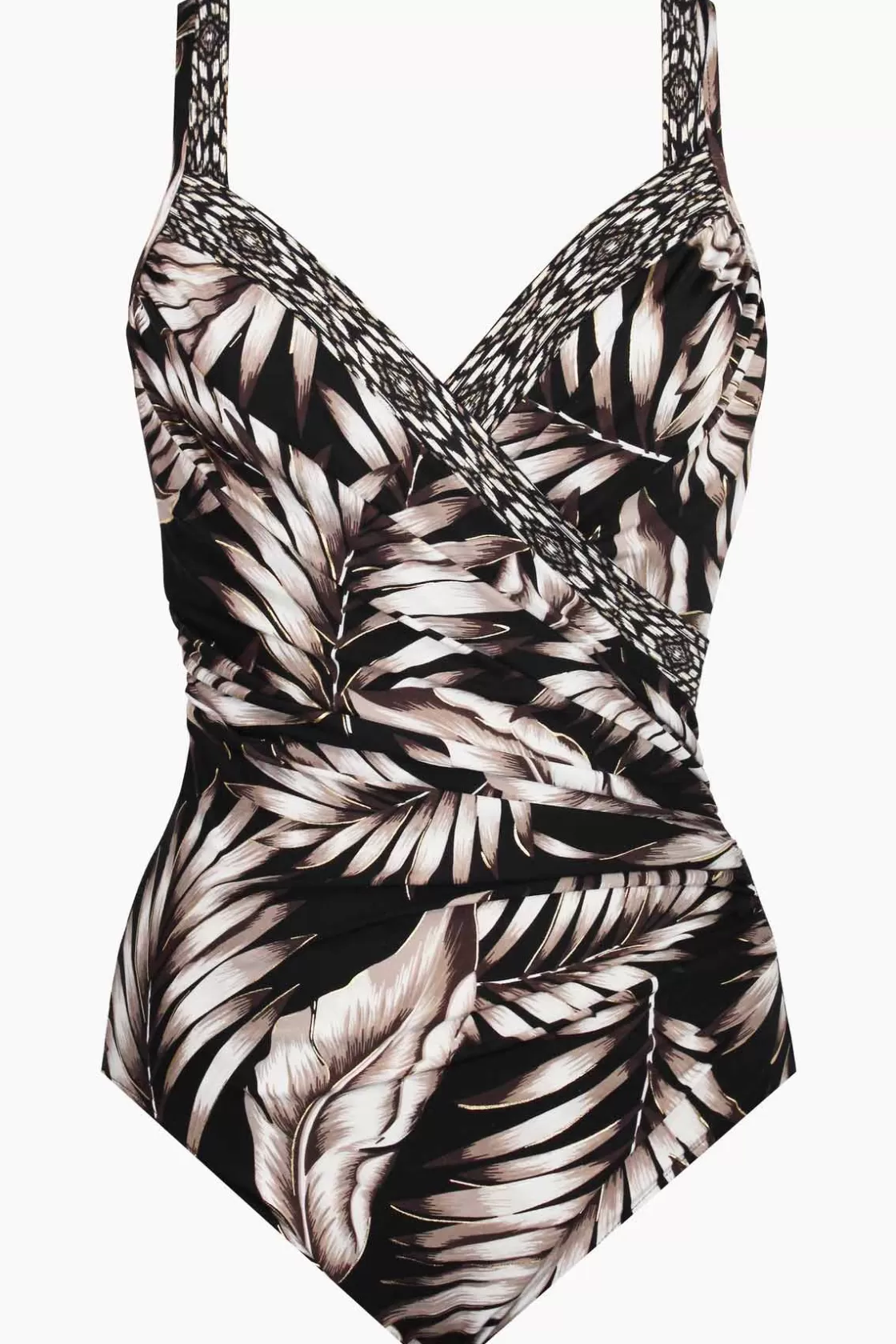 Miraclesuit One Piece^Oasis Colorblock Seraphina One Piece Swimsuit Black/Multi