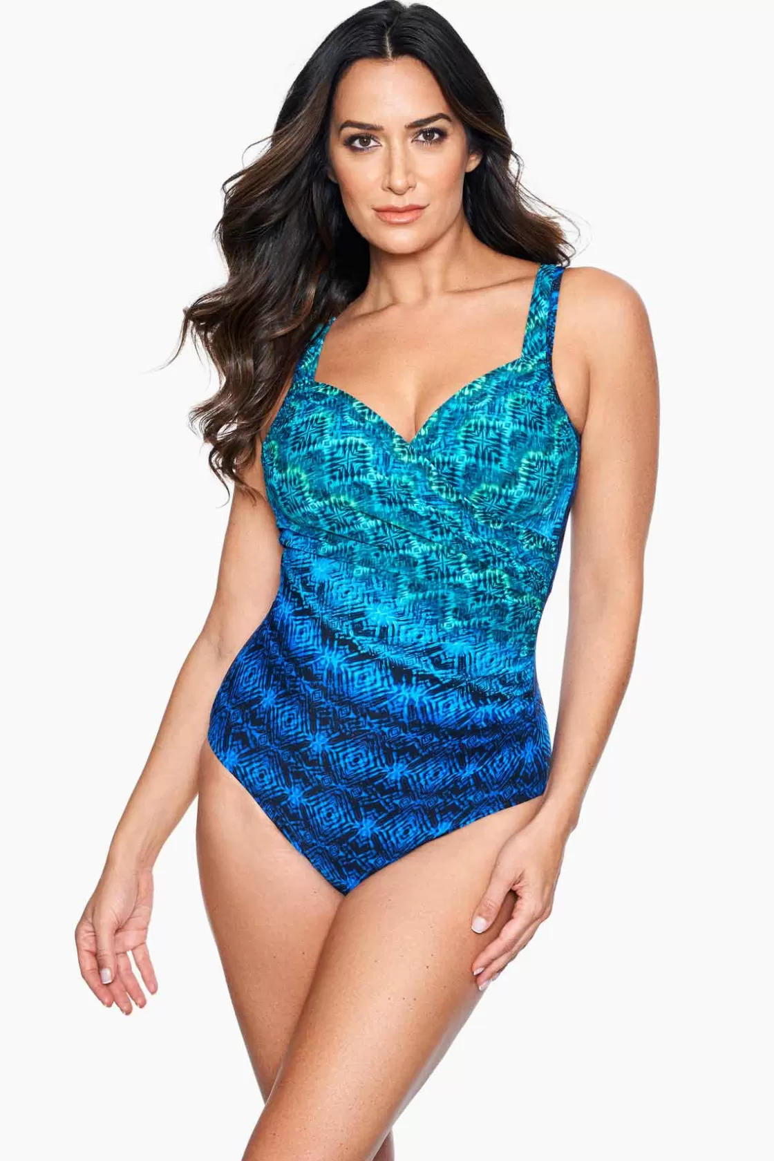 Miraclesuit One Piece^Ocean Ombre Seraphina One Piece Swimsuit Blue/Multi