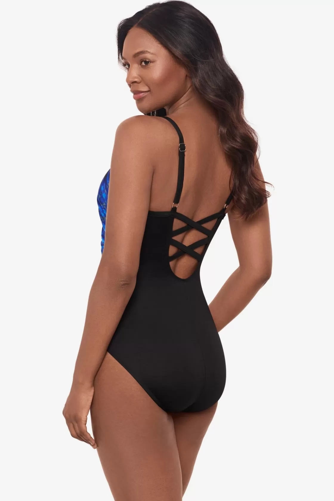 Miraclesuit One Piece^Paka Mayan Temptation One Piece Swimsuit Blue/Black