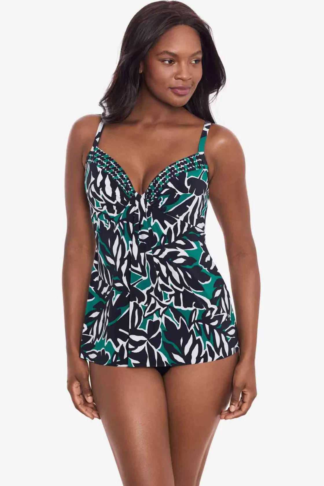 Miraclesuit Swim Dress | One Piece^Palma Verde Marina Tankini Top Black/Multi