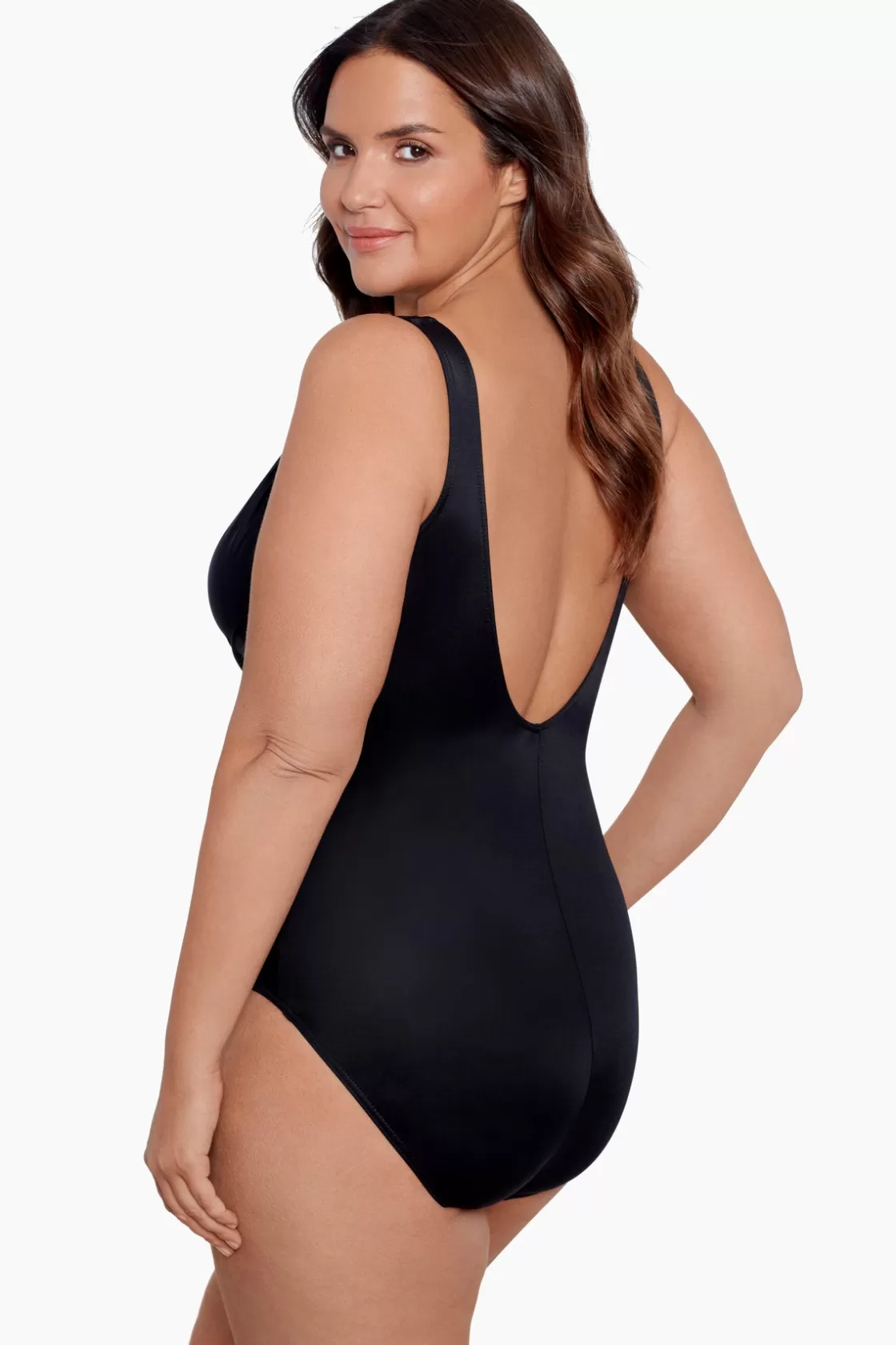 Miraclesuit One Piece^Plus Size Crossover One Piece Swimsuit Black