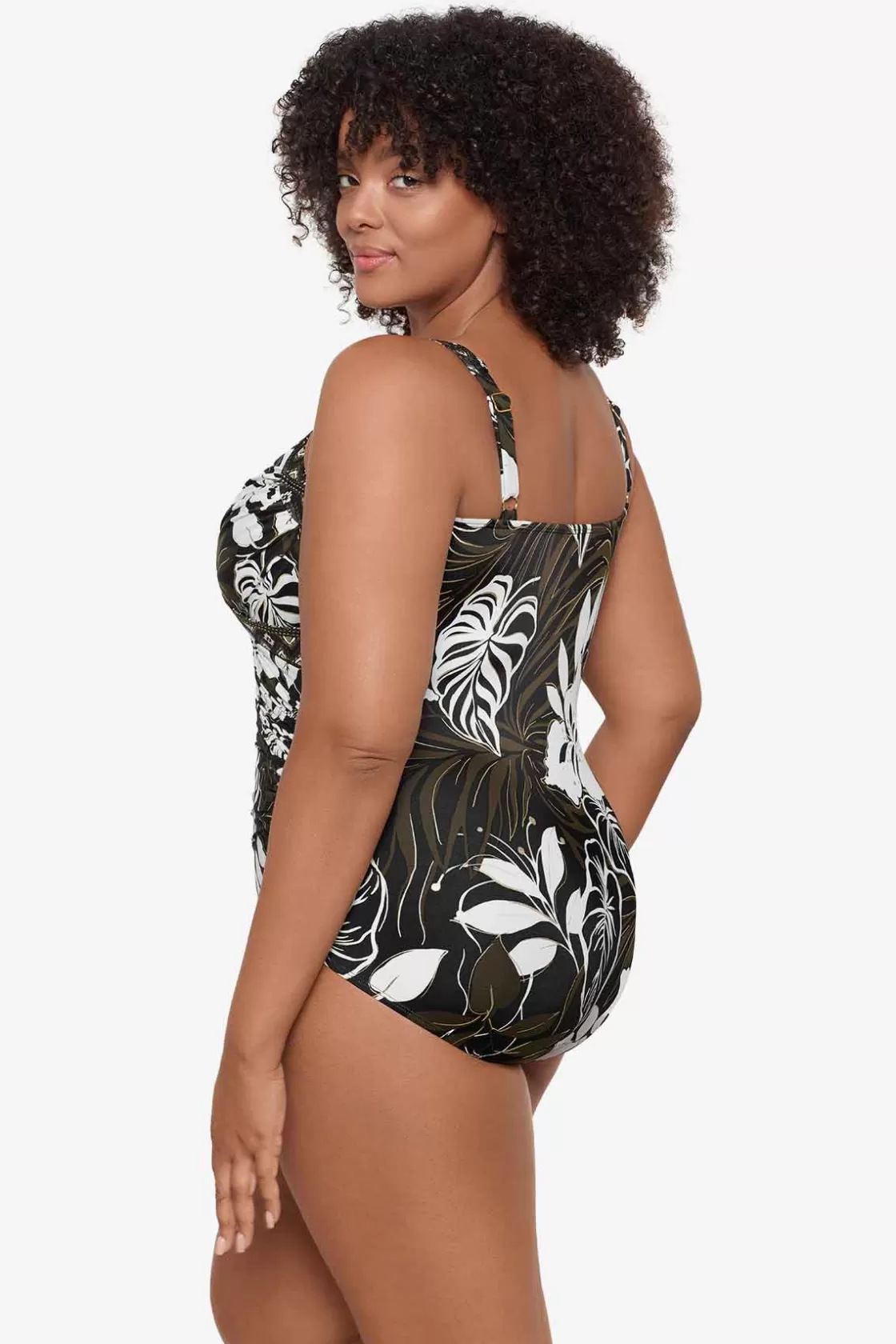 Miraclesuit One Piece^Plus Size Elle Dorado Sanibel One Piece Swimsuit Black/Multi
