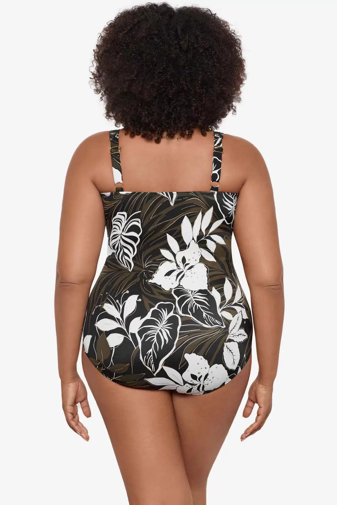 Miraclesuit One Piece^Plus Size Elle Dorado Sanibel One Piece Swimsuit Black/Multi