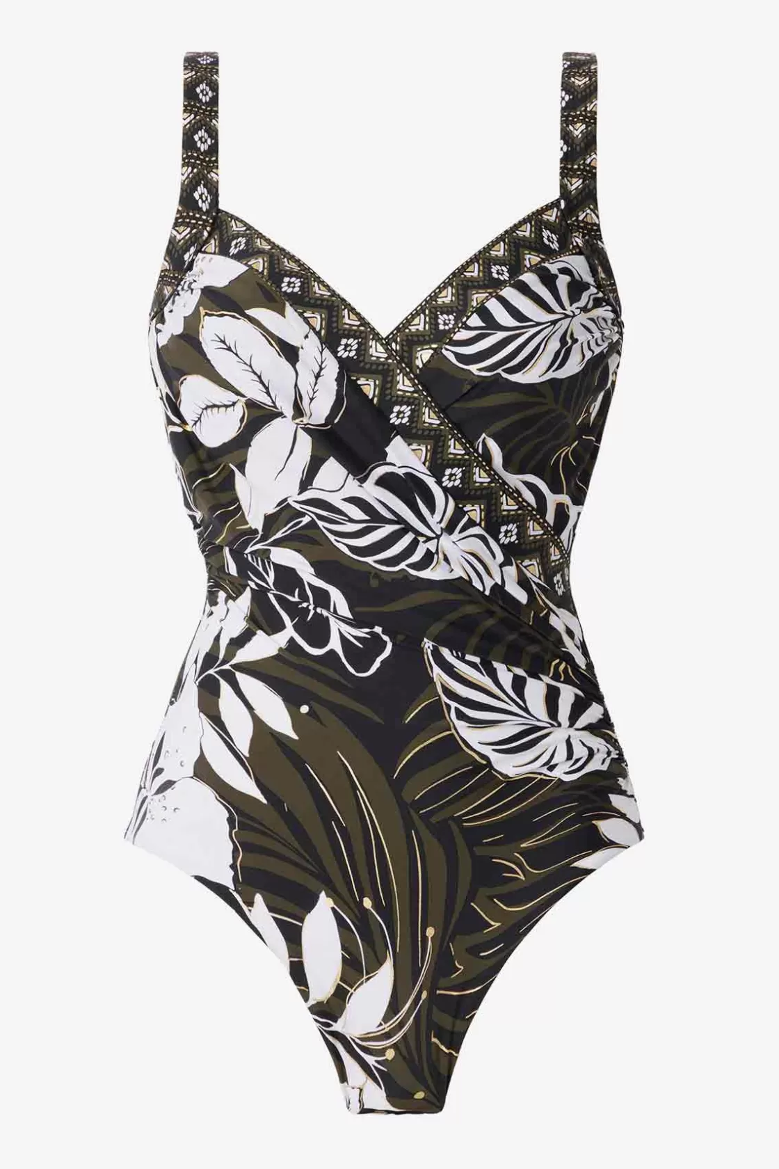Miraclesuit One Piece^Plus Size Elle Dorado Sanibel One Piece Swimsuit Black/Multi