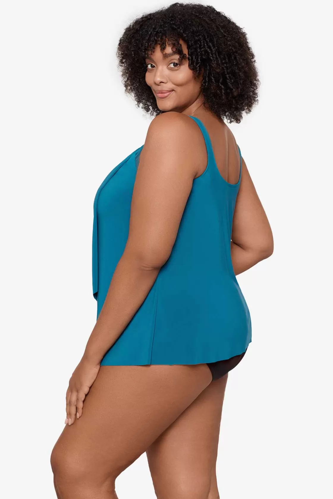 Miraclesuit One Piece | Dd+ Cup^Plus Size Illusionists Ursula Underwire Tankini Top Aegean