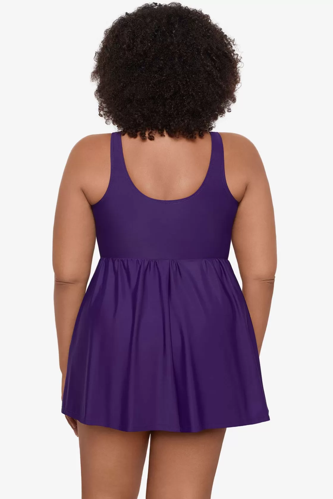 Miraclesuit Tankini Tops^Plus Size Must Haves Marais One Piece Swim Dress Black