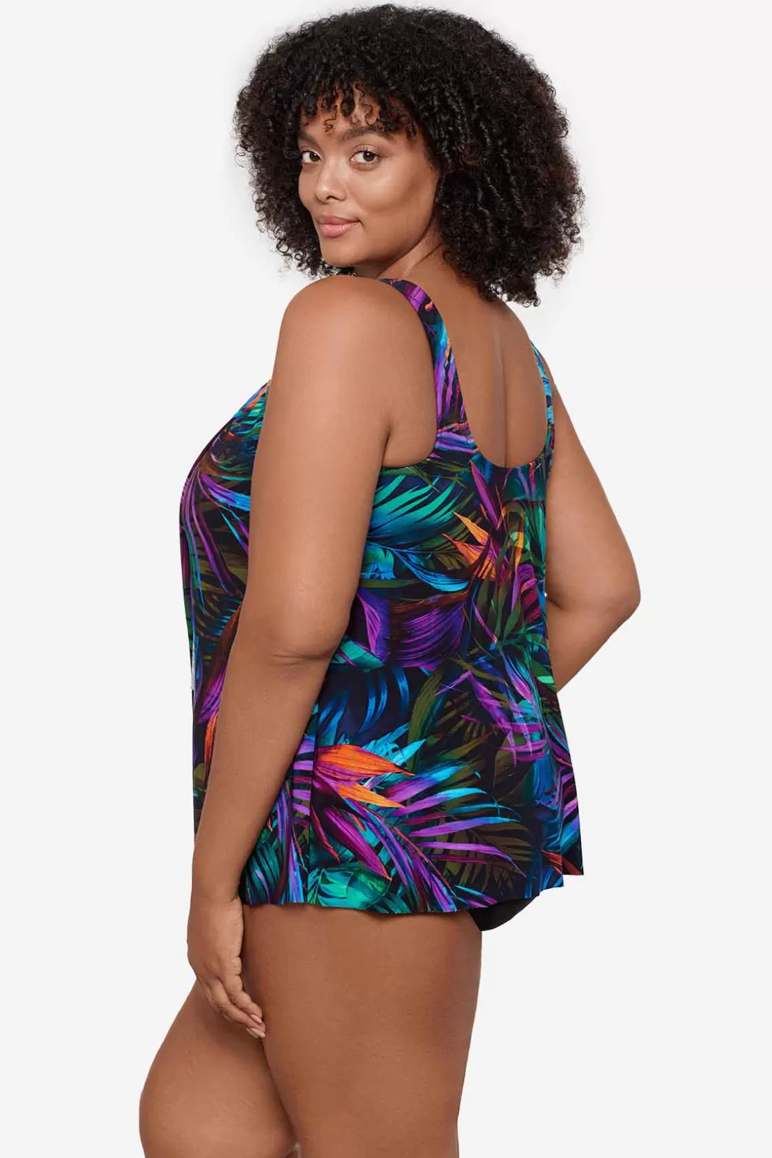 Miraclesuit One Piece | Dd+ Cup^Plus Size Palma Paradiso Ursula Tankini Top Multi