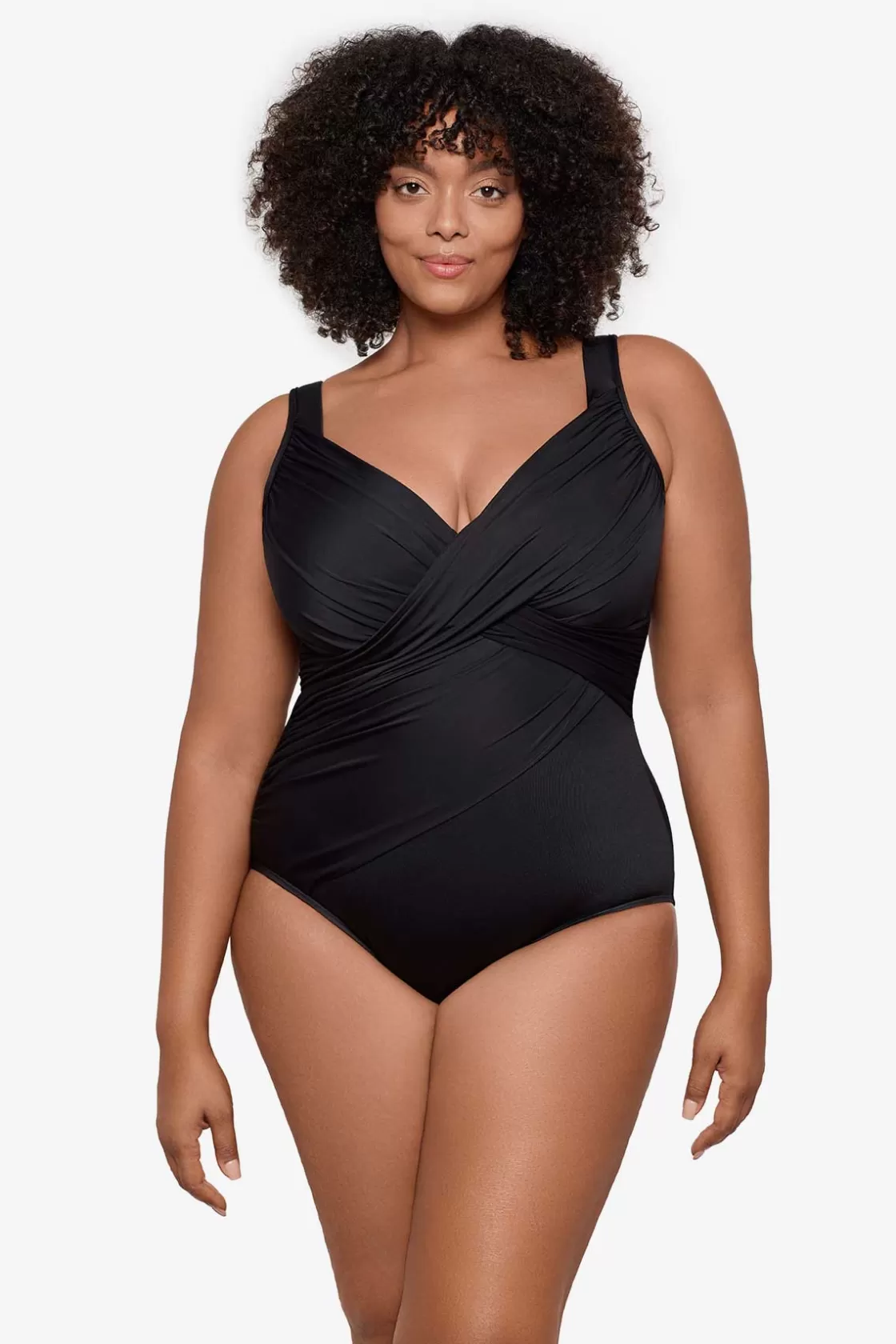 Miraclesuit One Piece^Plus Size Rock Solid Revele One Piece Swimsuit Nori