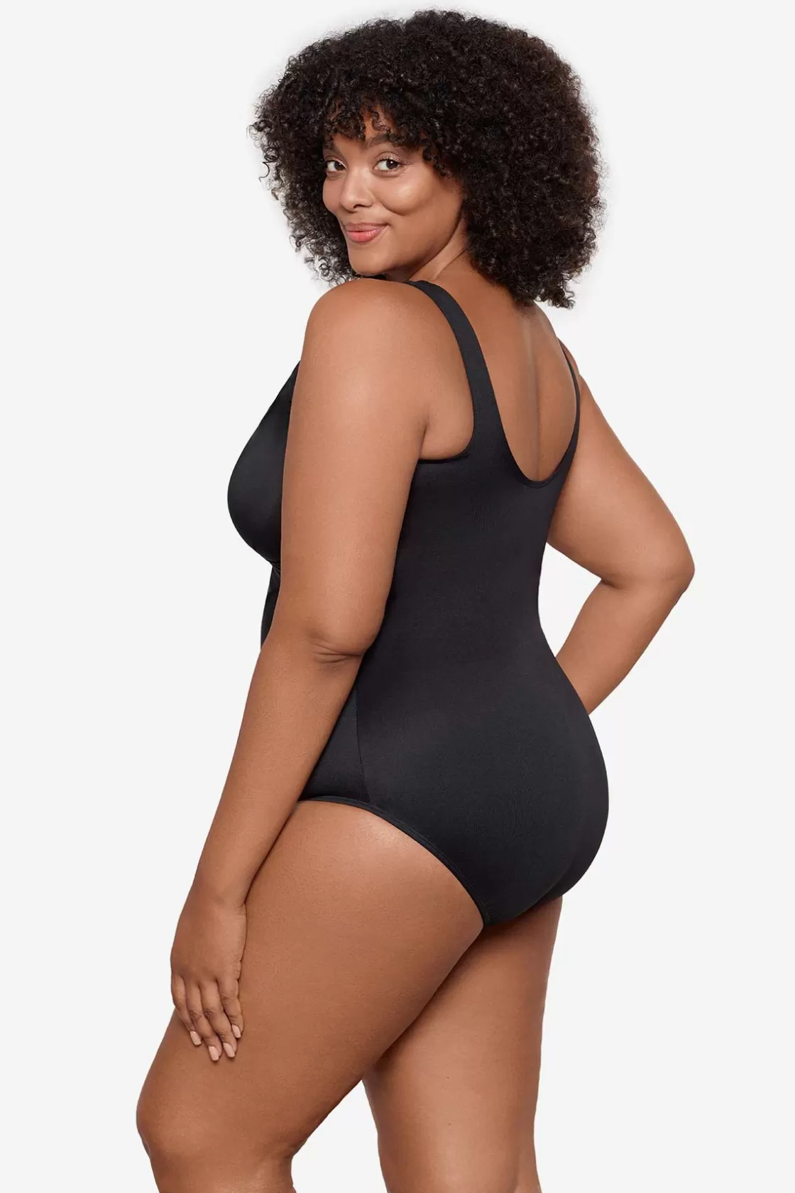 Miraclesuit One Piece^Plus Size Rock Solid Revele One Piece Swimsuit Nori