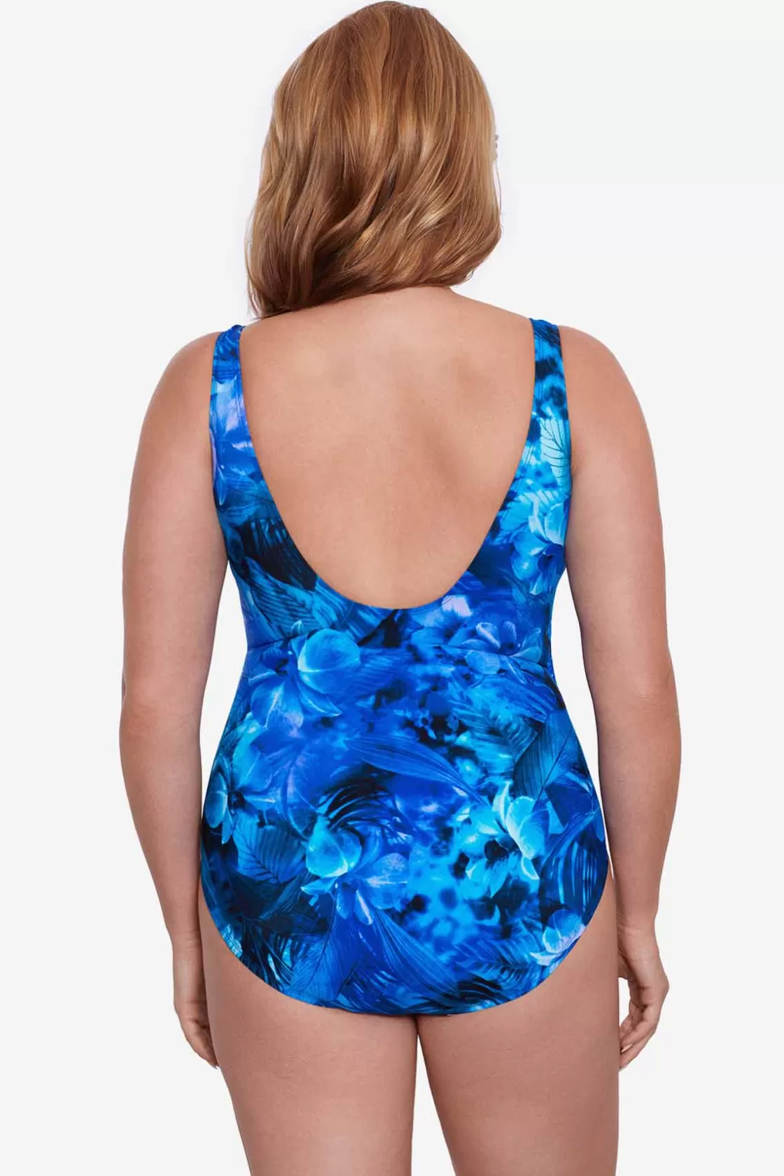 Miraclesuit One Piece^Plus Size Sous Marine Revele One Piece Swimsuit Blue/Multi