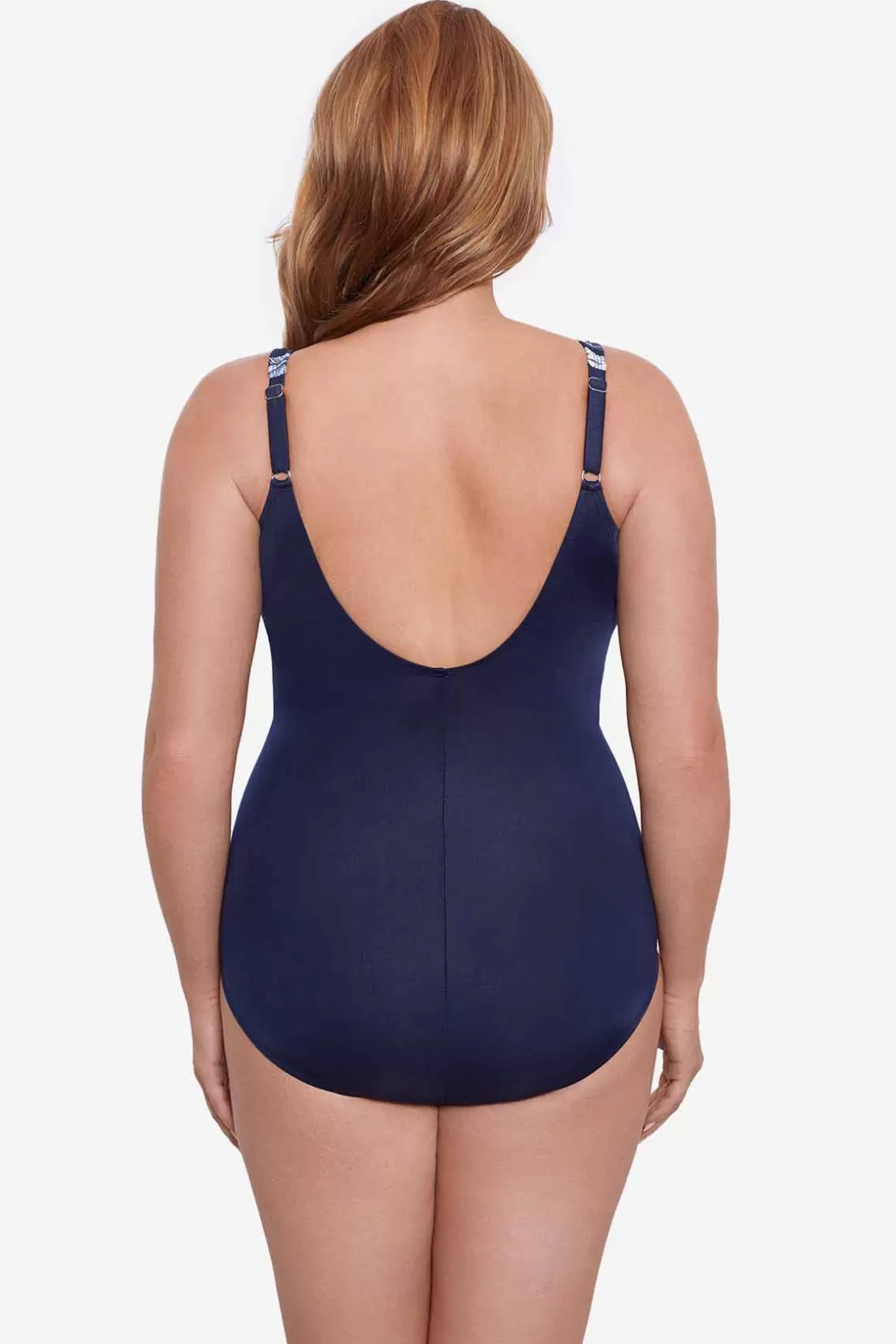 Miraclesuit One Piece^Plus Size Tropica Toile Oceanus One Piece Swimsuit Midnight
