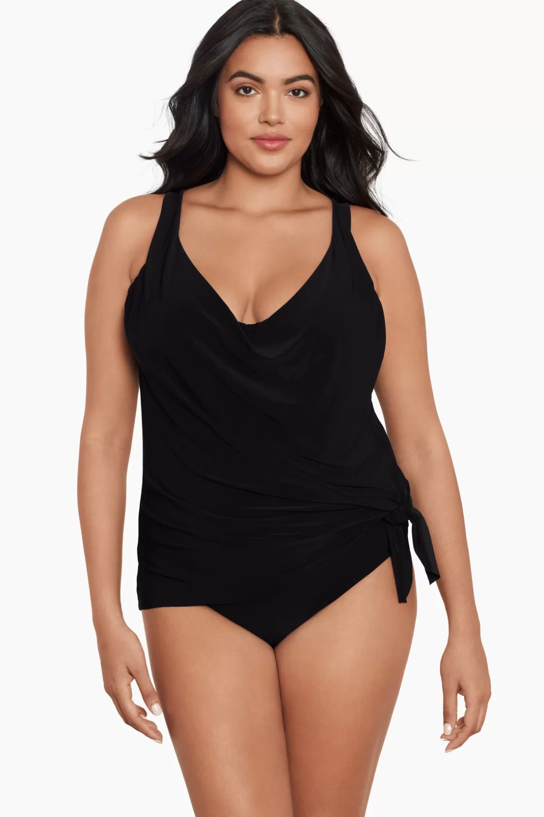 Miraclesuit One Piece | Dd+ Cup^Plus Size Winnie Tankini Top Black