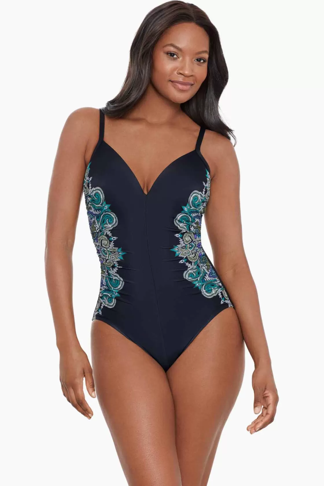 Miraclesuit One Piece^Precioso Temptation One Piece Swimsuit DD-Cup Black/Multi