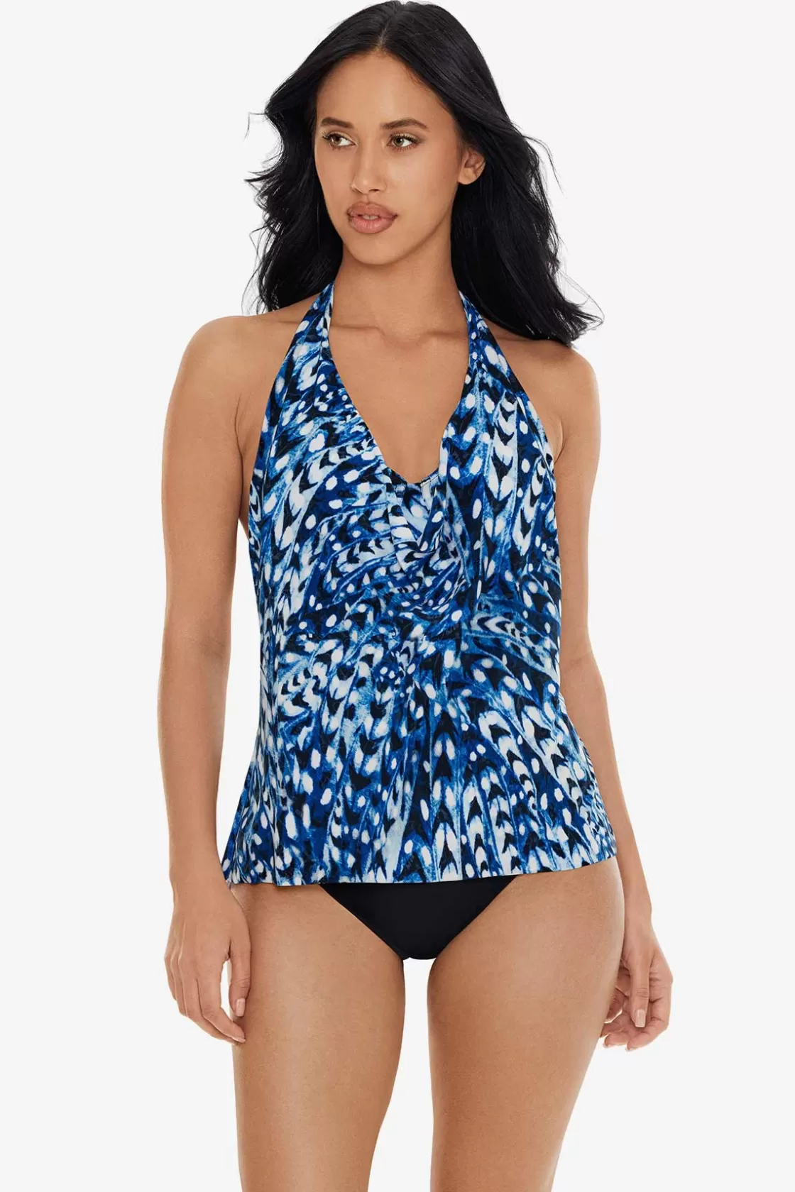 Miraclesuit Tankini Tops^Quill Sophie Tankini Top Blue/Multi