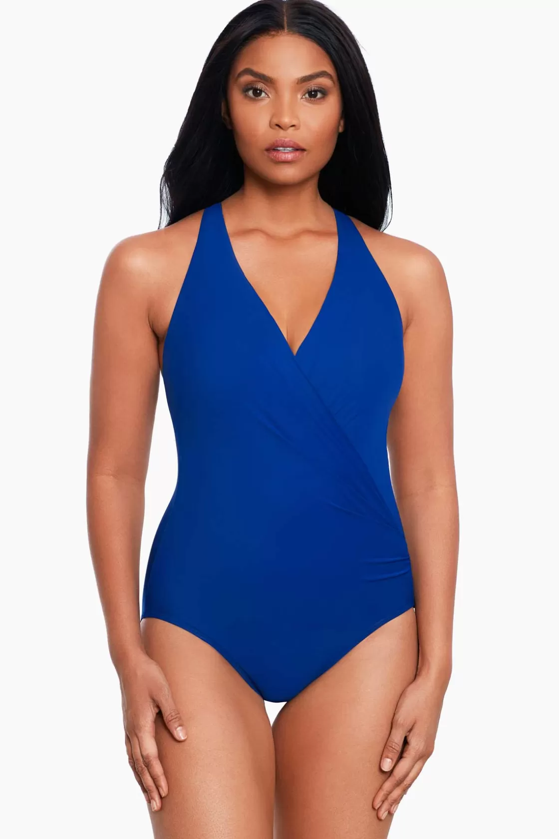 Miraclesuit Cover Ups^Rock Solid Wrapsody One Piece Swimsuit Azul