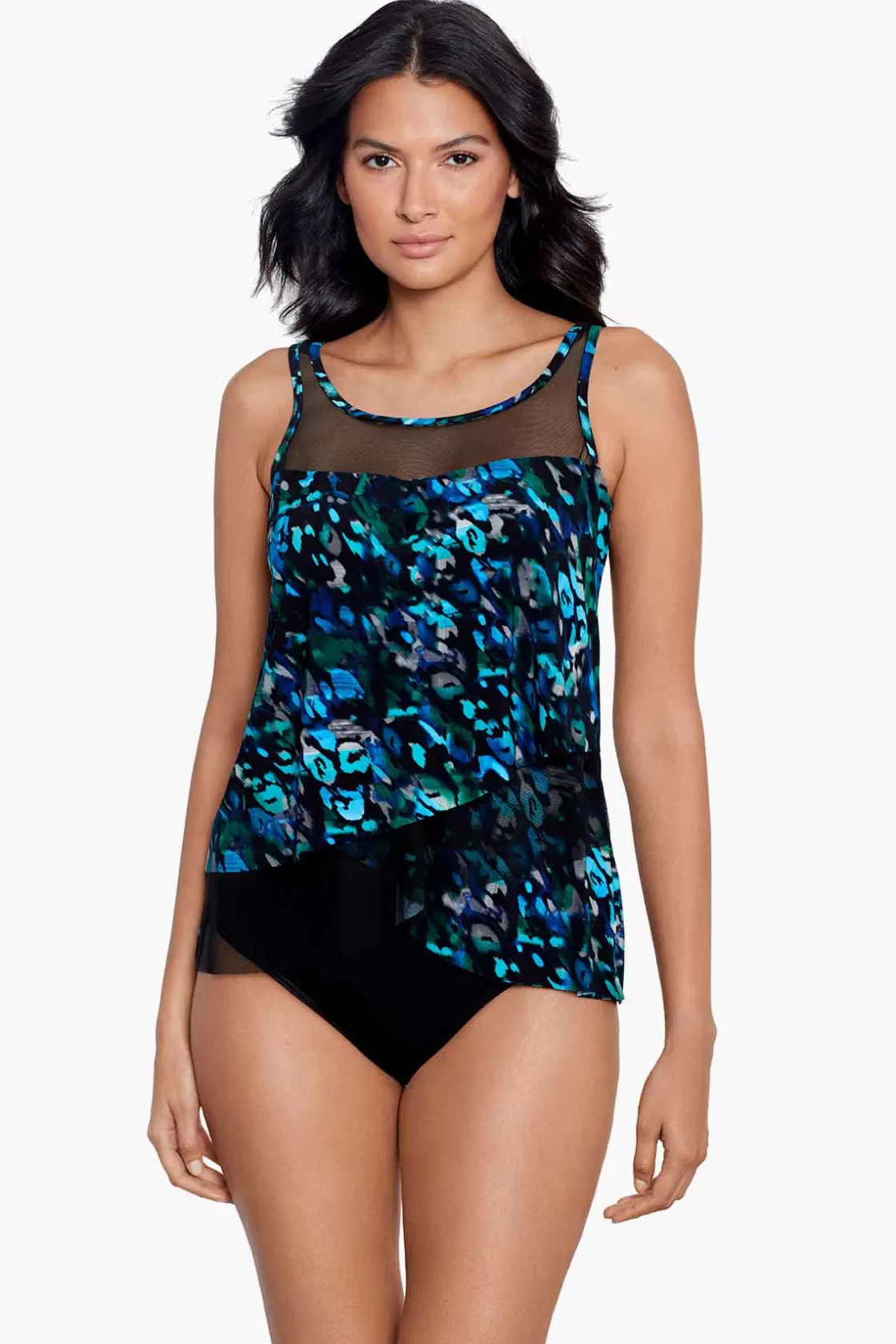 Miraclesuit One Piece | Plus^Sophisticat Mirage Tankini Top Multi