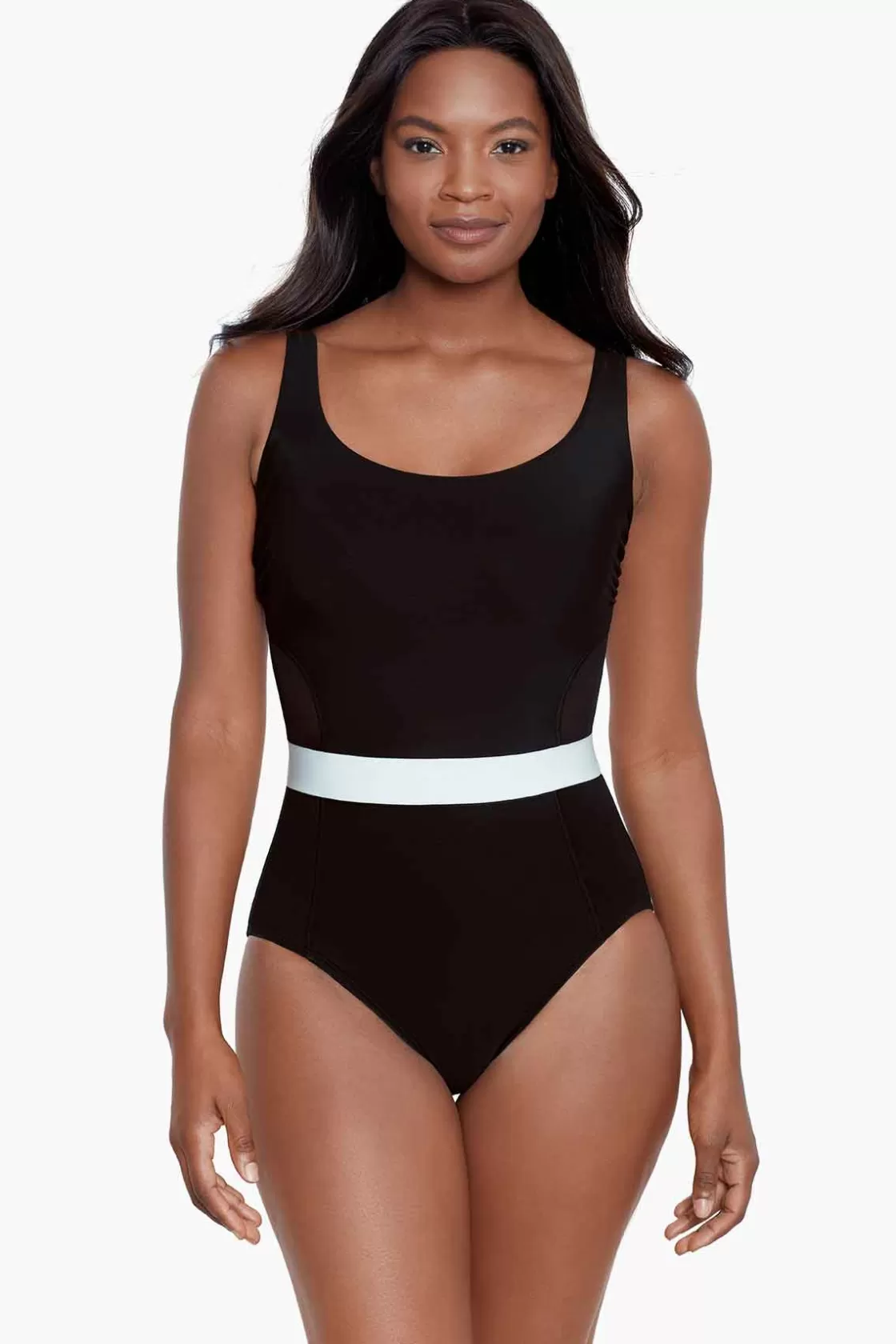 Miraclesuit One Piece^Spectra Somerland One Piece Swimsuit Black/White