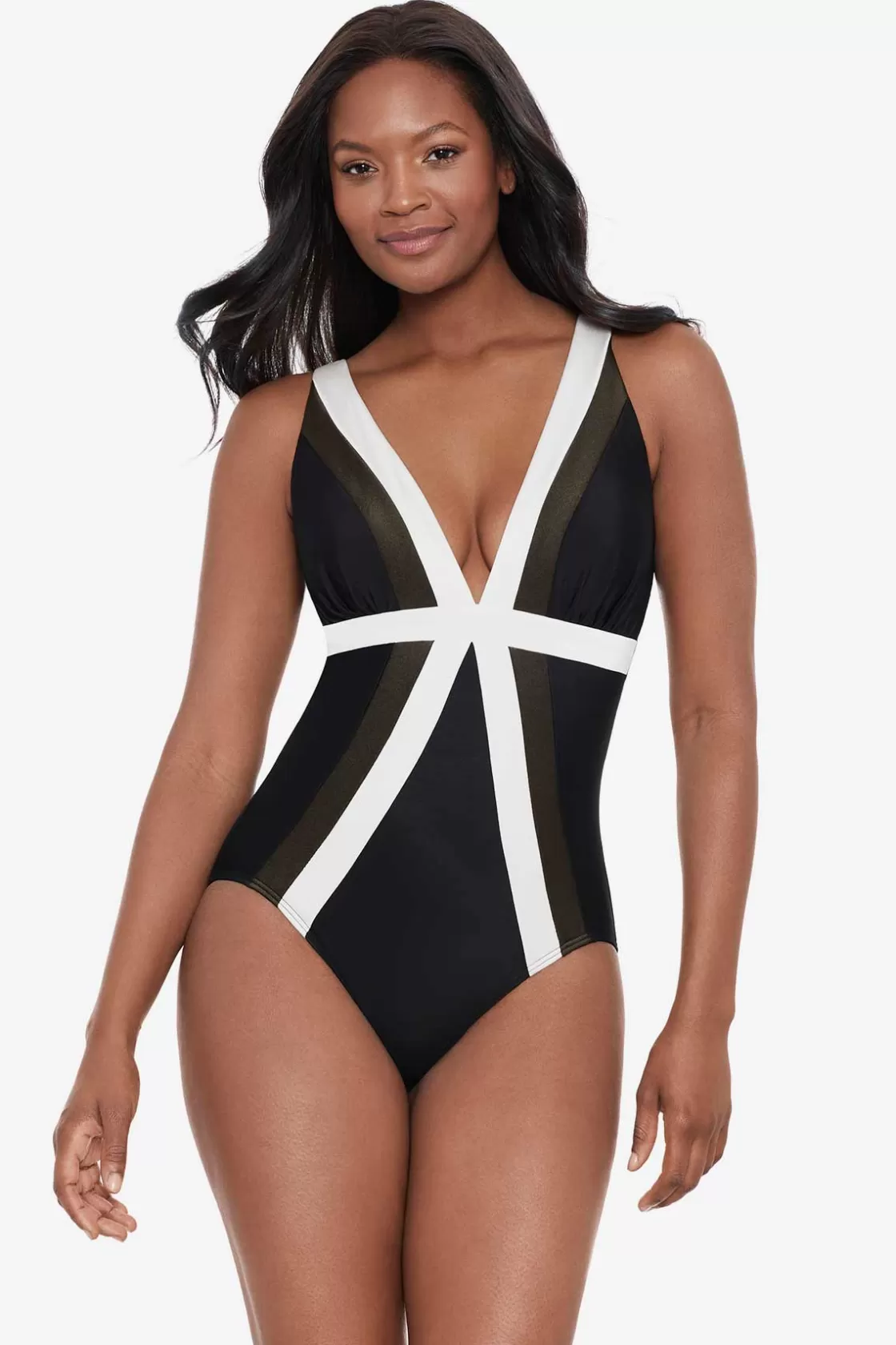 Miraclesuit One Piece^Spectra Trilogy One Piece Swimsuit Black