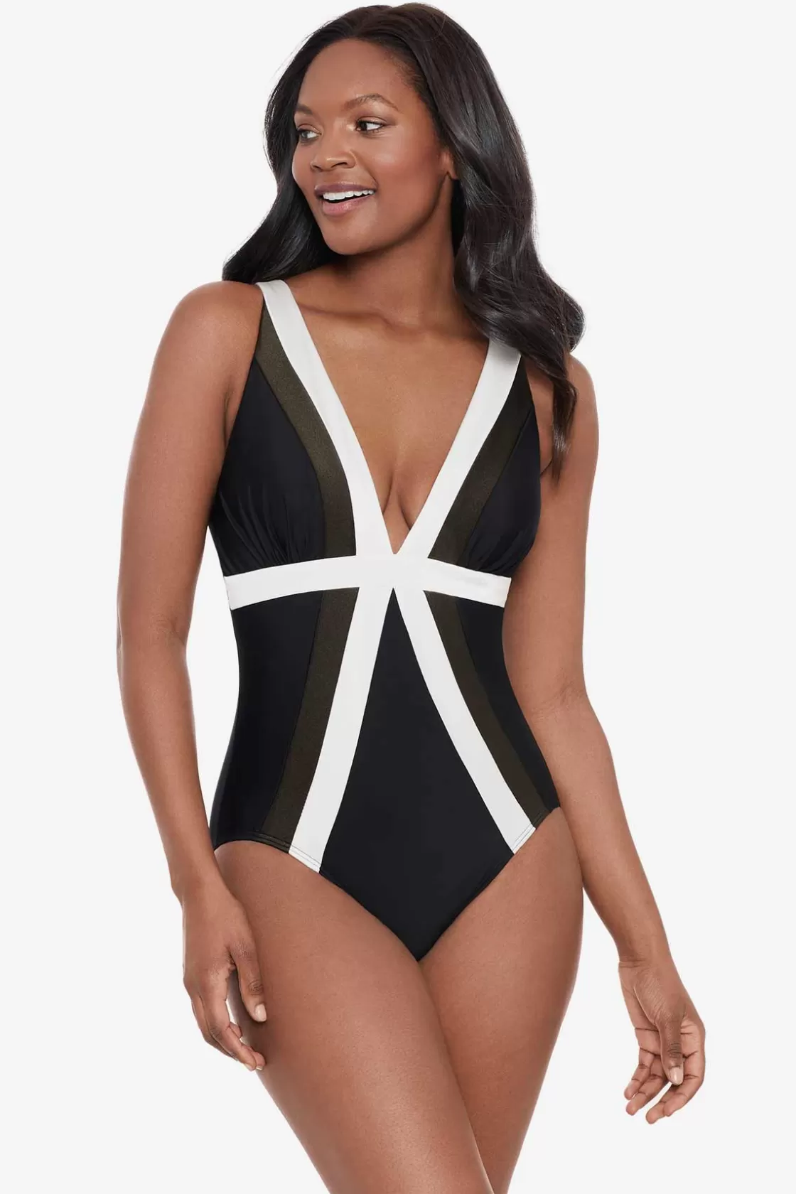 Miraclesuit One Piece^Spectra Trilogy One Piece Swimsuit Black