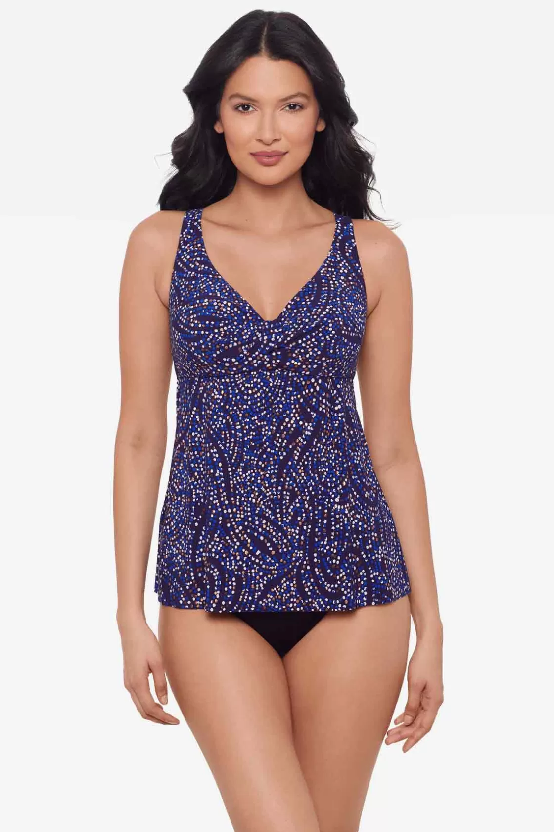 Miraclesuit One Piece | Bandeau^Spotlight Ayla Tankini Top Plum/Multi