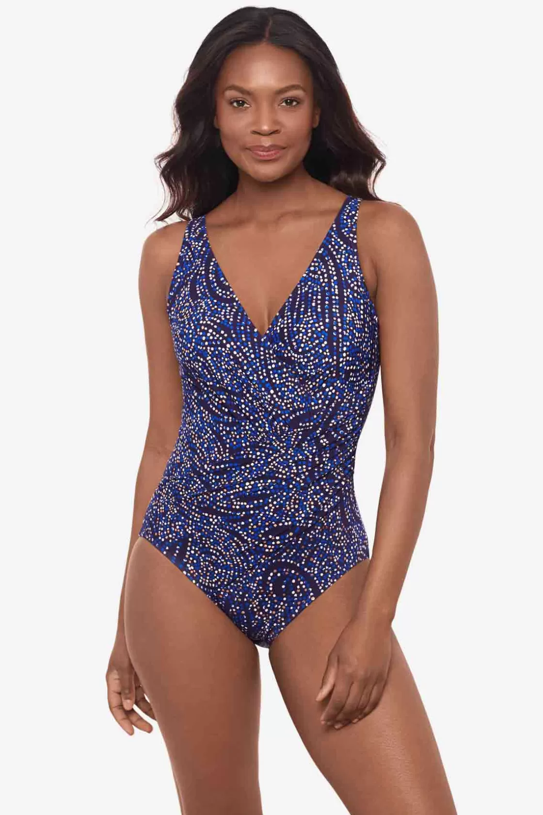 Miraclesuit One Piece^Spotlight Oceanus One Piece Swimsuit Plum/Multi