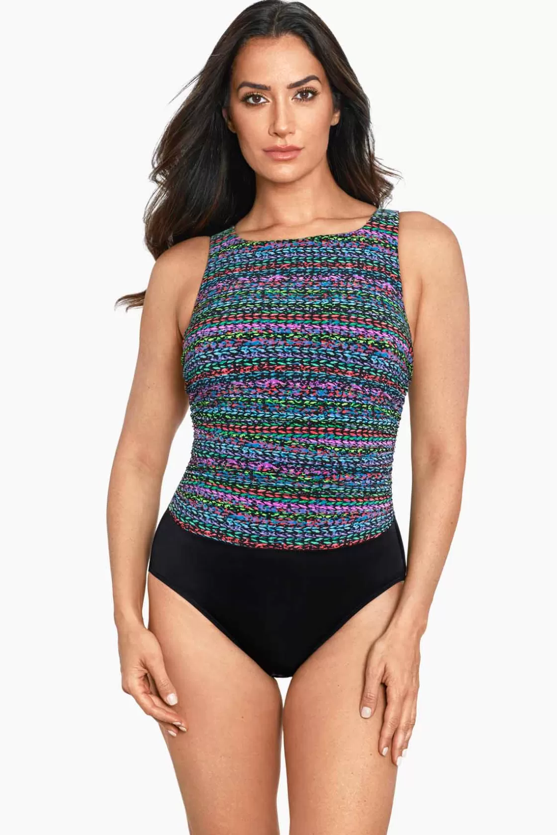 Miraclesuit One Piece^Stitch It Regatta One Piece Swimsuit DD-Cup Multi