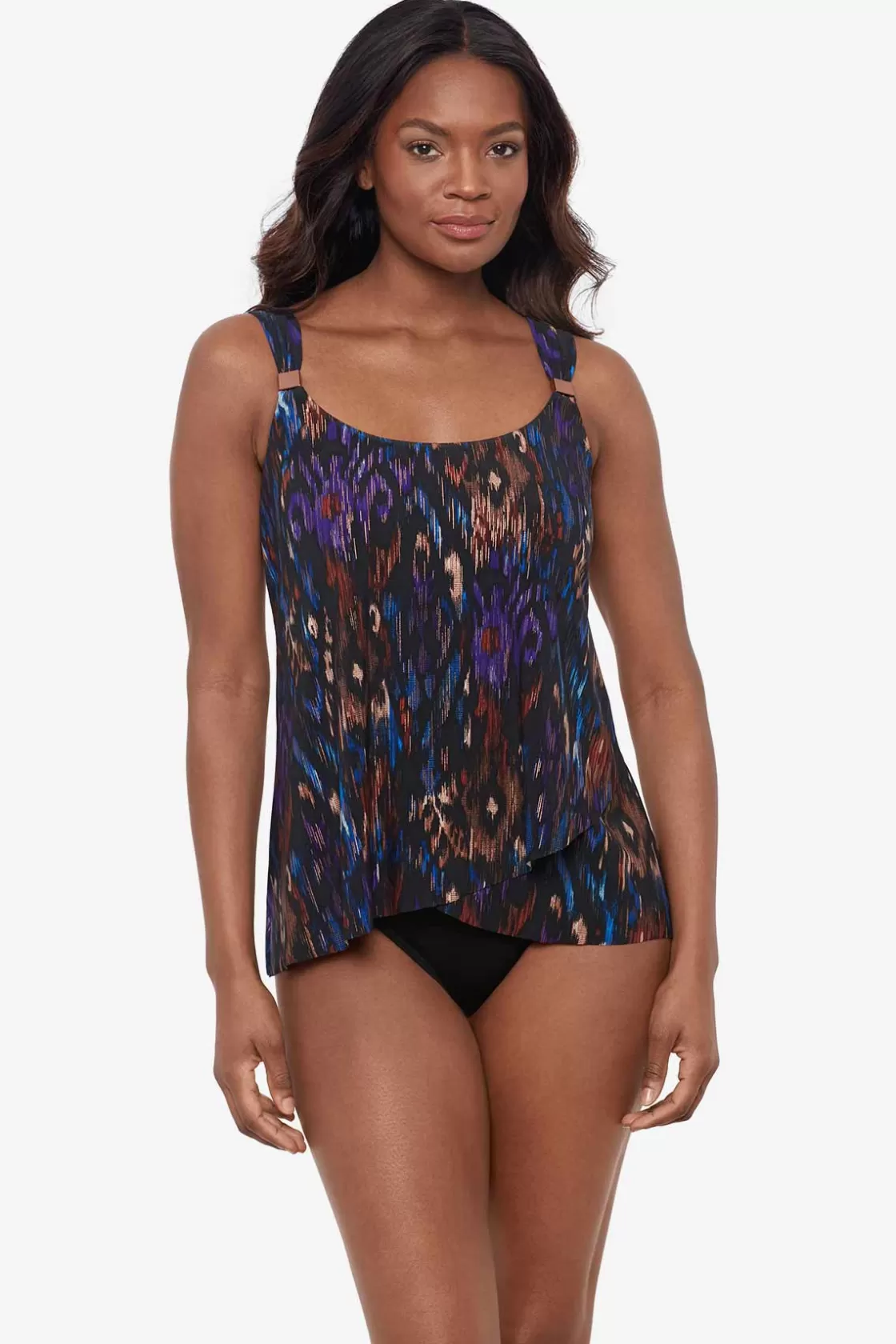 Miraclesuit Swim Dress | One Piece^Tapiz Dazzle Tankini Top DD-Cup Black/Multi