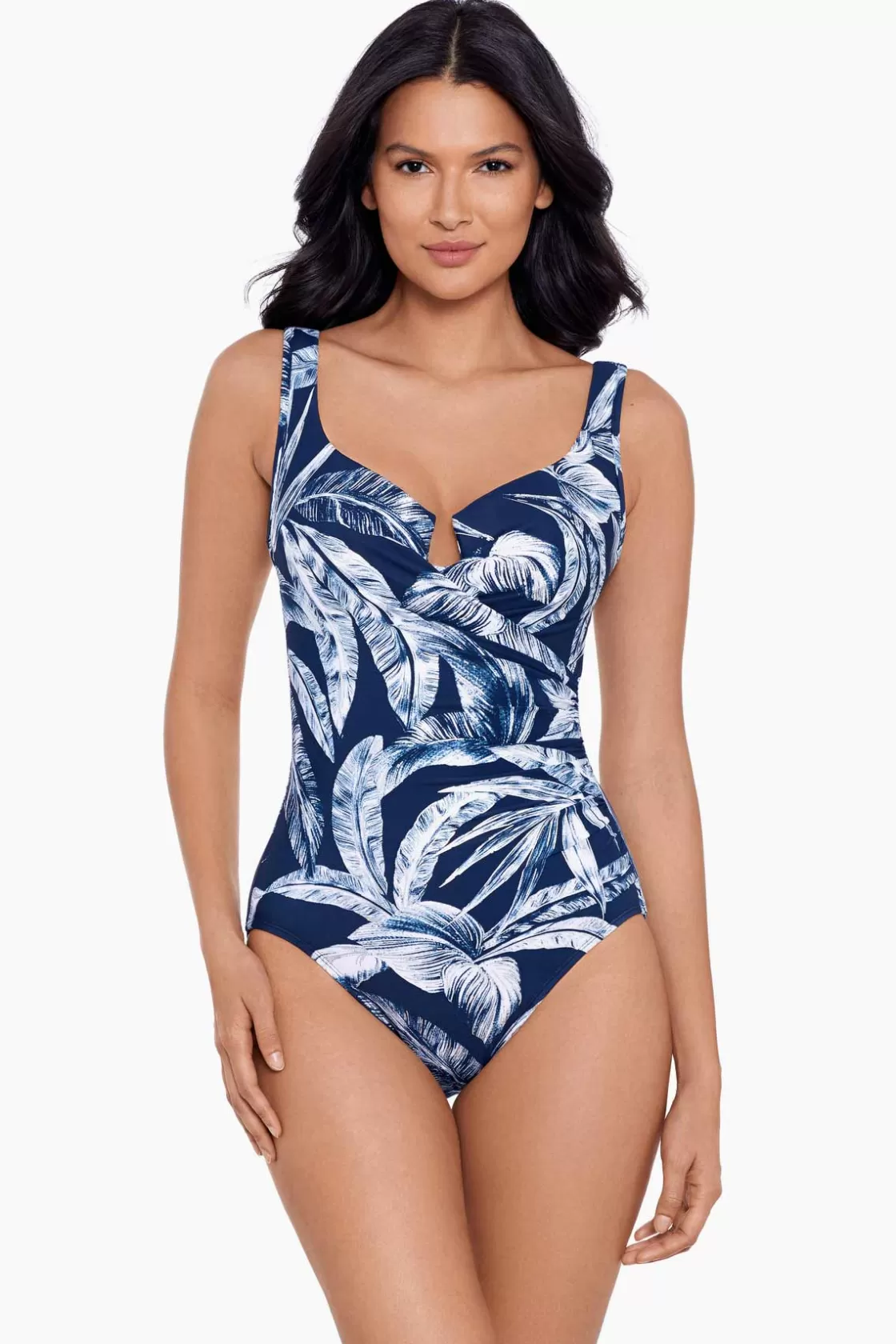 Miraclesuit One Piece^Tropica Toile Escape One Piece Swimsuit Midnight