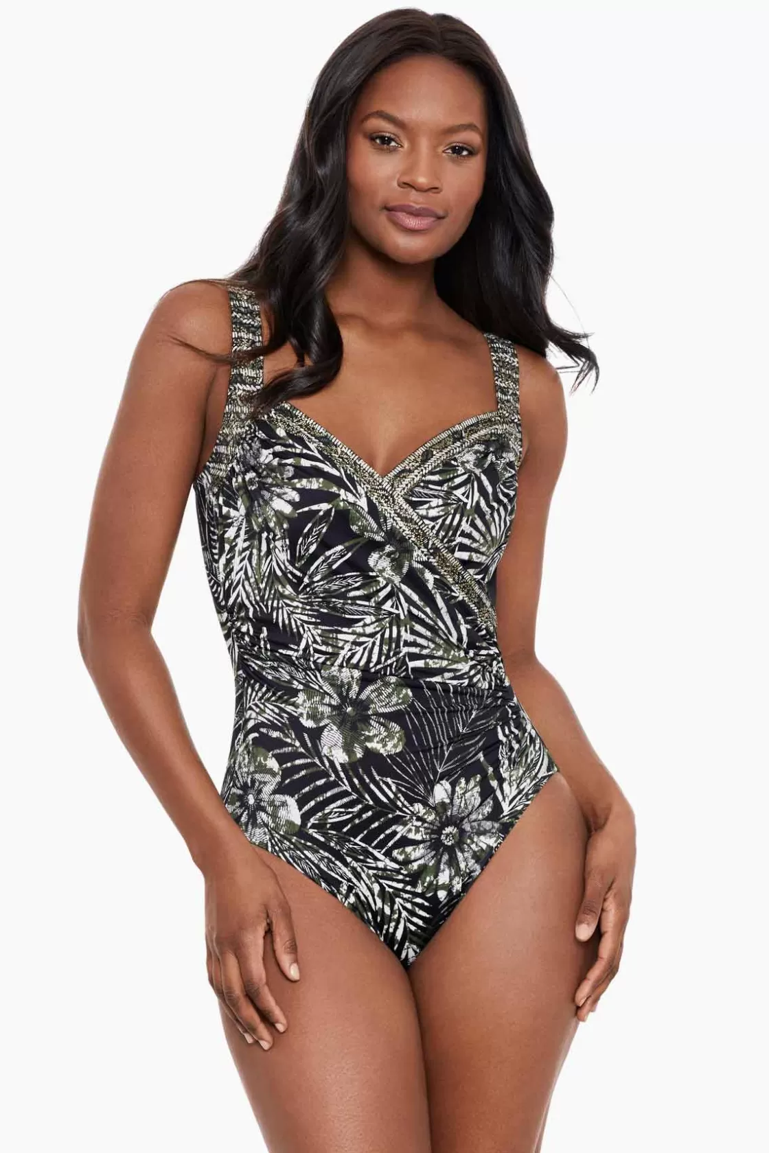 Miraclesuit One Piece^Zahara Sanibel One Piece Swimsuit Black/Multi