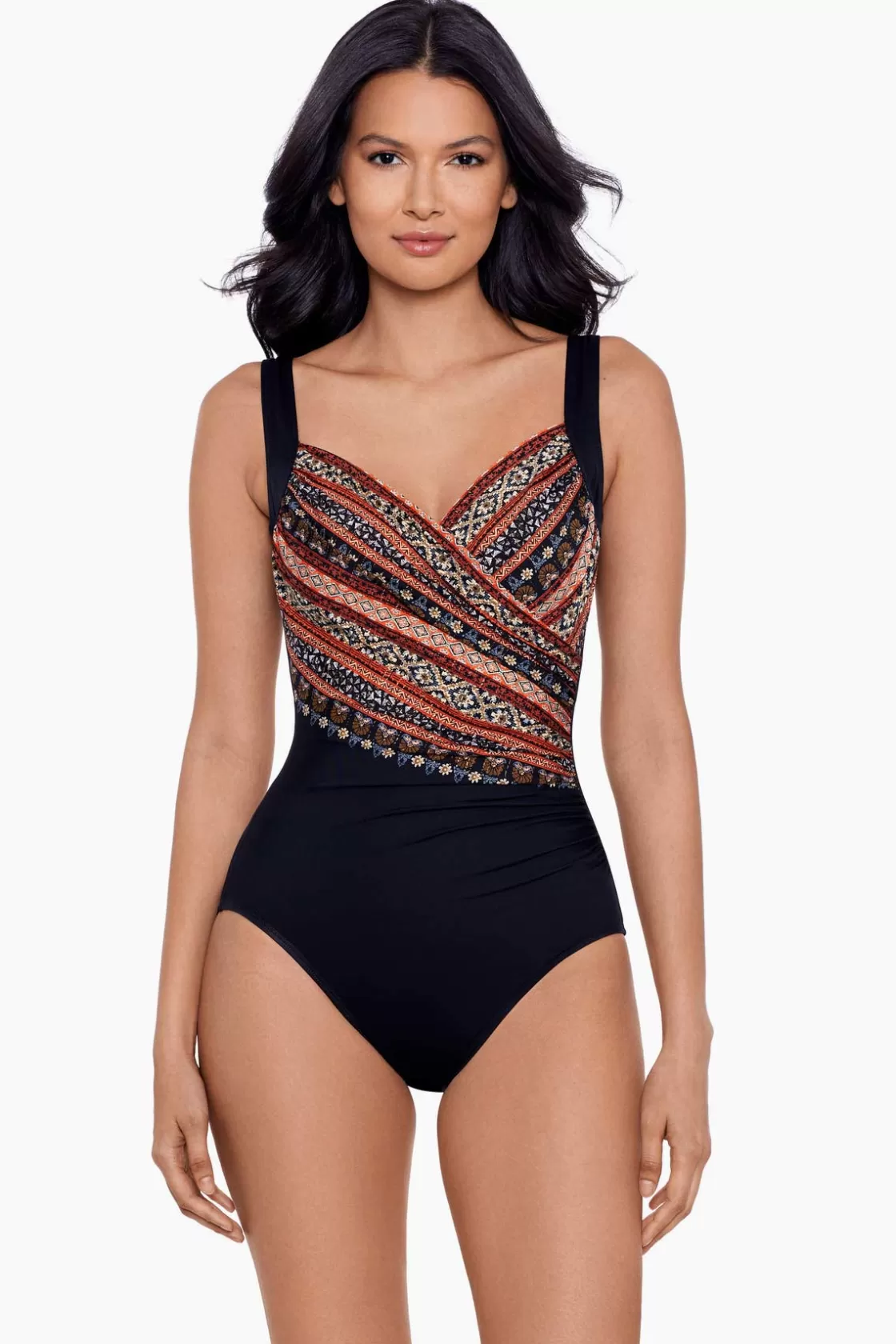 Miraclesuit One Piece^Zwina Sanibel One Piece Swimsuit Black/Multi